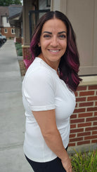 Shop Everyday Snap Henley Tee - Ivory- at Ruby Joy Boutique, a Women's Clothing Store in Pickerington, Ohio