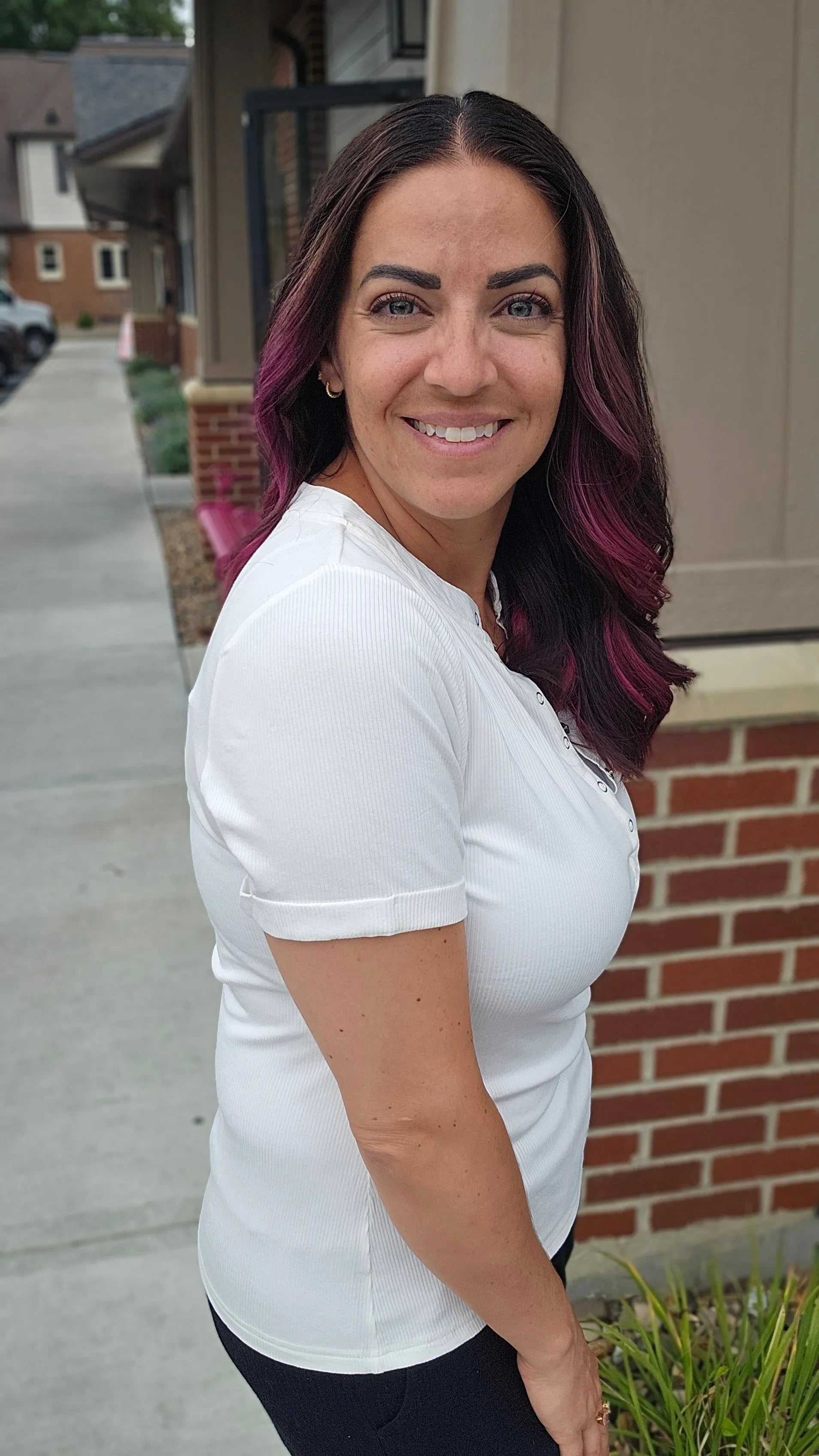 Shop Everyday Snap Henley Tee - Ivory- at Ruby Joy Boutique, a Women's Clothing Store in Pickerington, Ohio