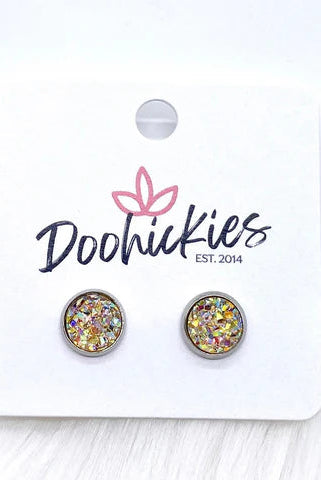 Shop Faux Druzy 8mm Stud Earrings-Earrings at Ruby Joy Boutique, a Women's Clothing Store in Pickerington, Ohio