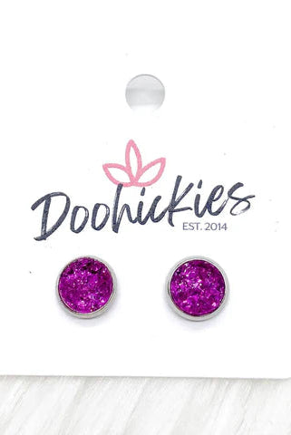 Shop Faux Druzy 8mm Stud Earrings-Earrings at Ruby Joy Boutique, a Women's Clothing Store in Pickerington, Ohio