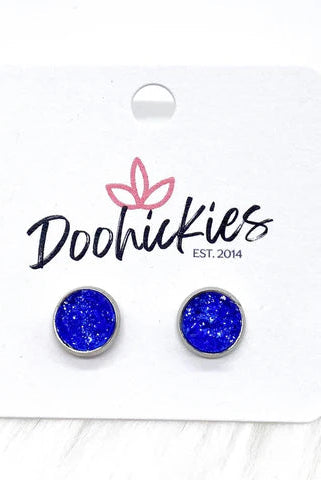 Shop Faux Druzy 8mm Stud Earrings-Earrings at Ruby Joy Boutique, a Women's Clothing Store in Pickerington, Ohio