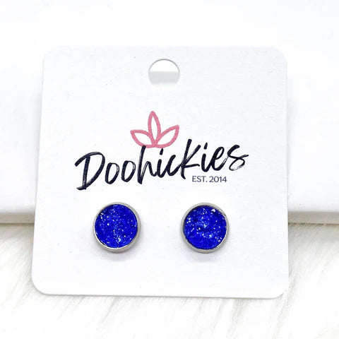 Shop Faux Druzy 8mm Stud Earrings-Earrings at Ruby Joy Boutique, a Women's Clothing Store in Pickerington, Ohio