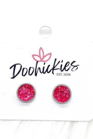 Shop Faux Druzy 8mm Stud Earrings-Earrings at Ruby Joy Boutique, a Women's Clothing Store in Pickerington, Ohio