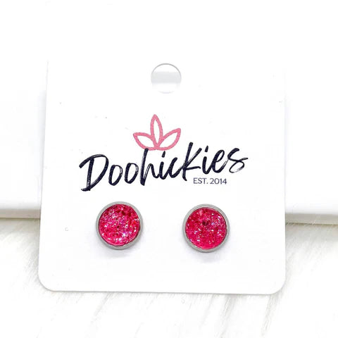 Shop Faux Druzy 8mm Stud Earrings-Earrings at Ruby Joy Boutique, a Women's Clothing Store in Pickerington, Ohio
