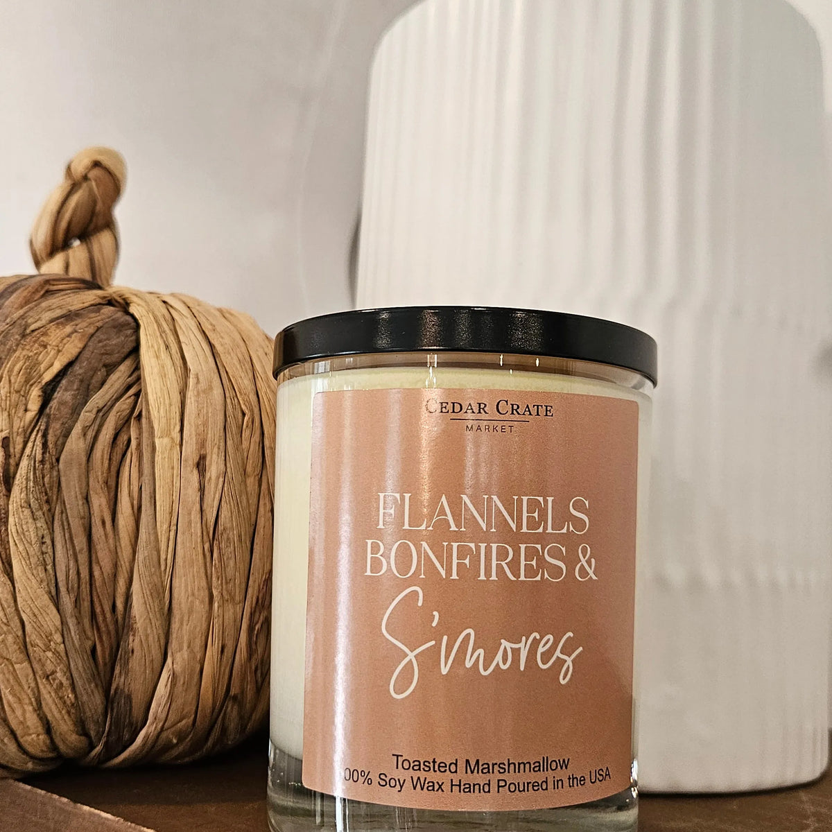Shop Flannels Bonfires & S'mores | Toasted Marshmallow Soy Candle- at Ruby Joy Boutique, a Women's Clothing Store in Pickerington, Ohio