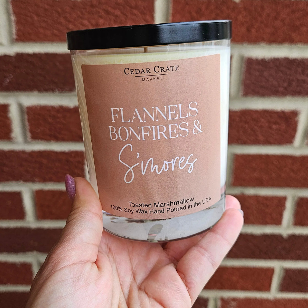 Shop Flannels Bonfires & S'mores | Toasted Marshmallow Soy Candle- at Ruby Joy Boutique, a Women's Clothing Store in Pickerington, Ohio