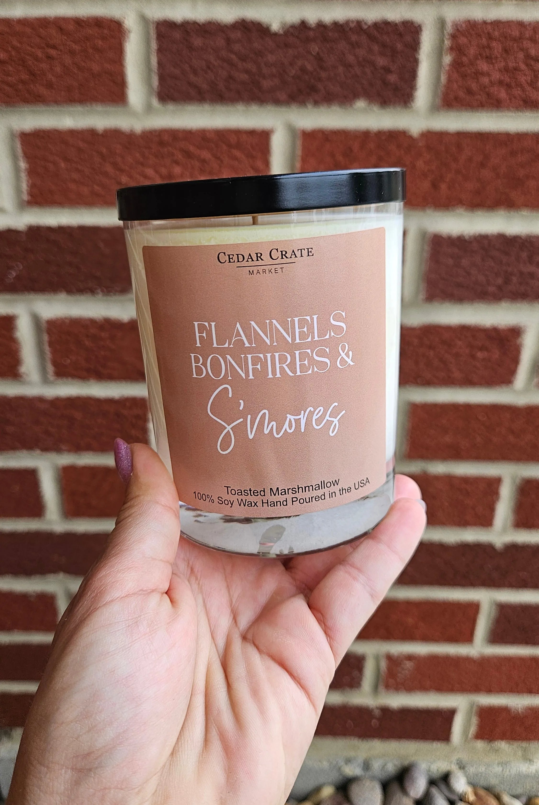 Shop Flannels Bonfires & S'mores | Toasted Marshmallow Soy Candle- at Ruby Joy Boutique, a Women's Clothing Store in Pickerington, Ohio