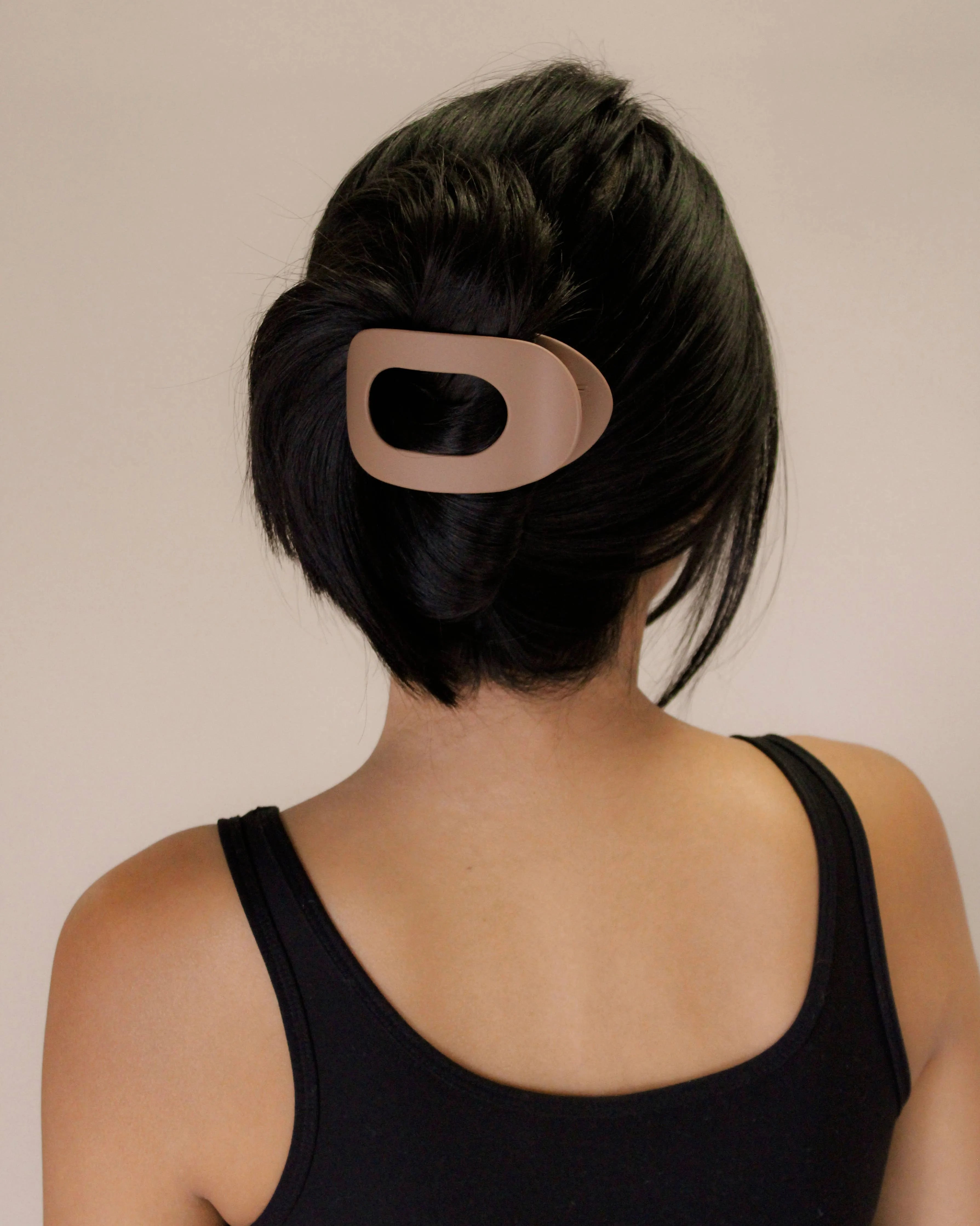 Shop Flat Lay Oval Claw Clip | 3 Matte Colors-Macchiato at Ruby Joy Boutique, a Women's Clothing Store in Pickerington, Ohio