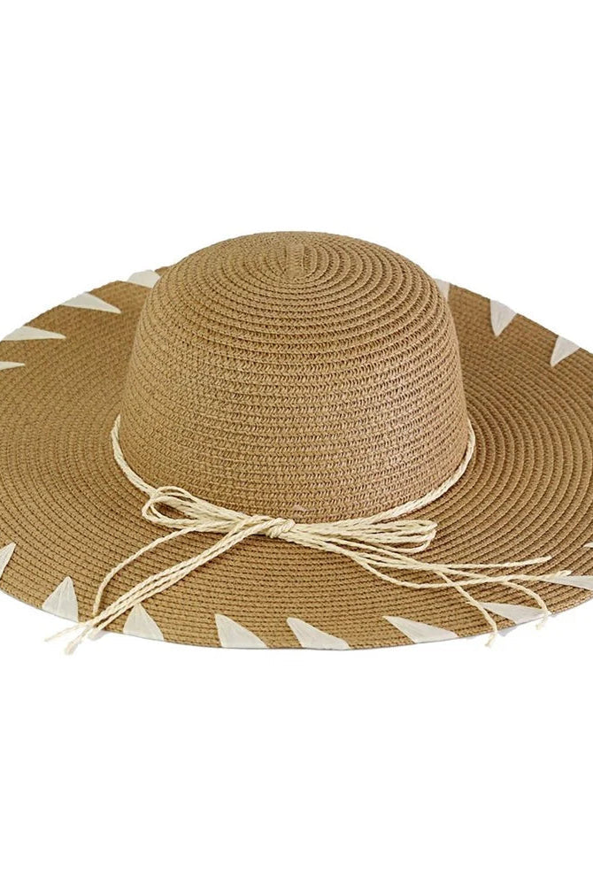 Shop Floppy Beach Hat with Edge Details-Hats at Ruby Joy Boutique, a Women's Clothing Store in Pickerington, Ohio