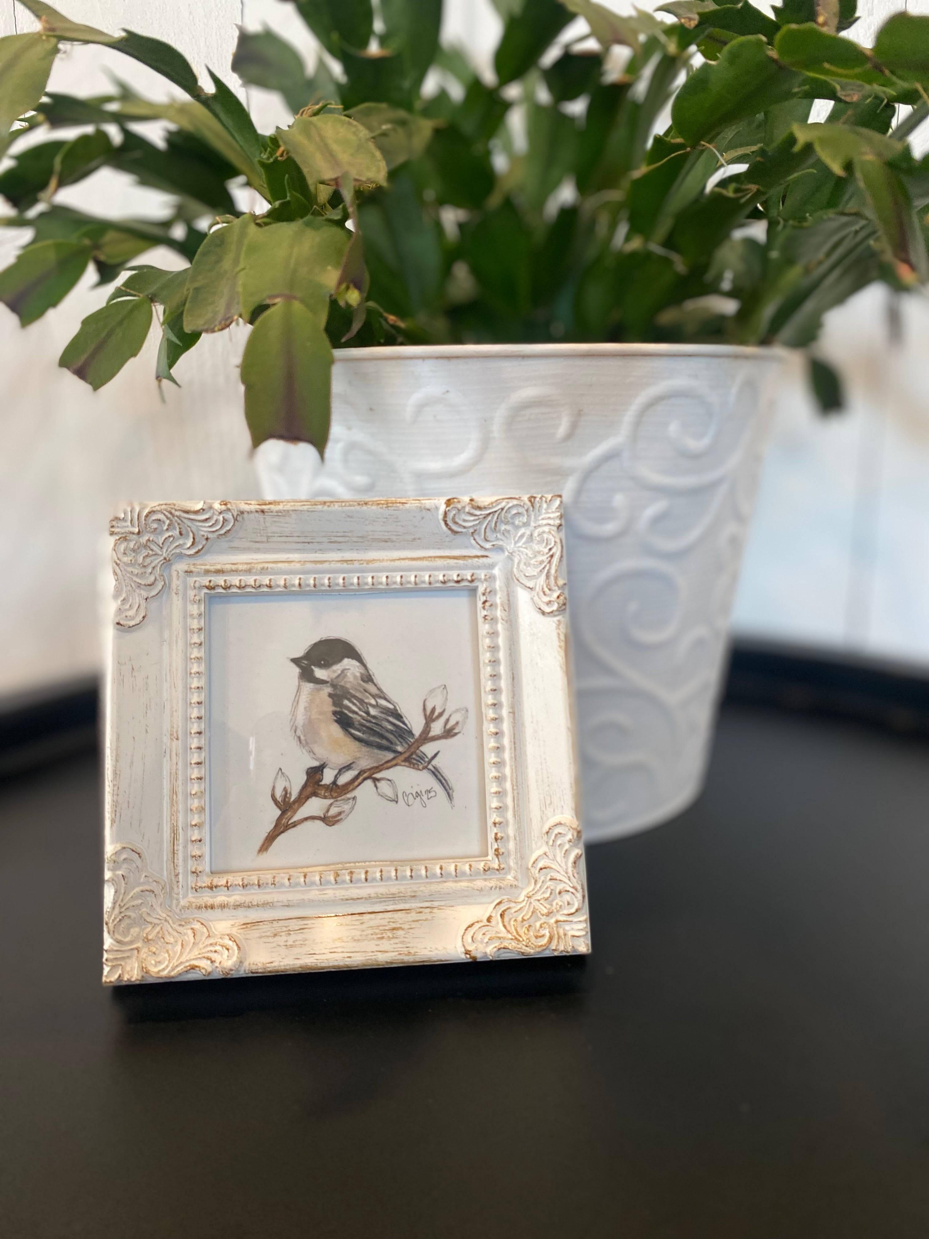 Shop Framed Watercolor Prints-Junco Bird at Ruby Joy Boutique, a Women's Clothing Store in Pickerington, Ohio