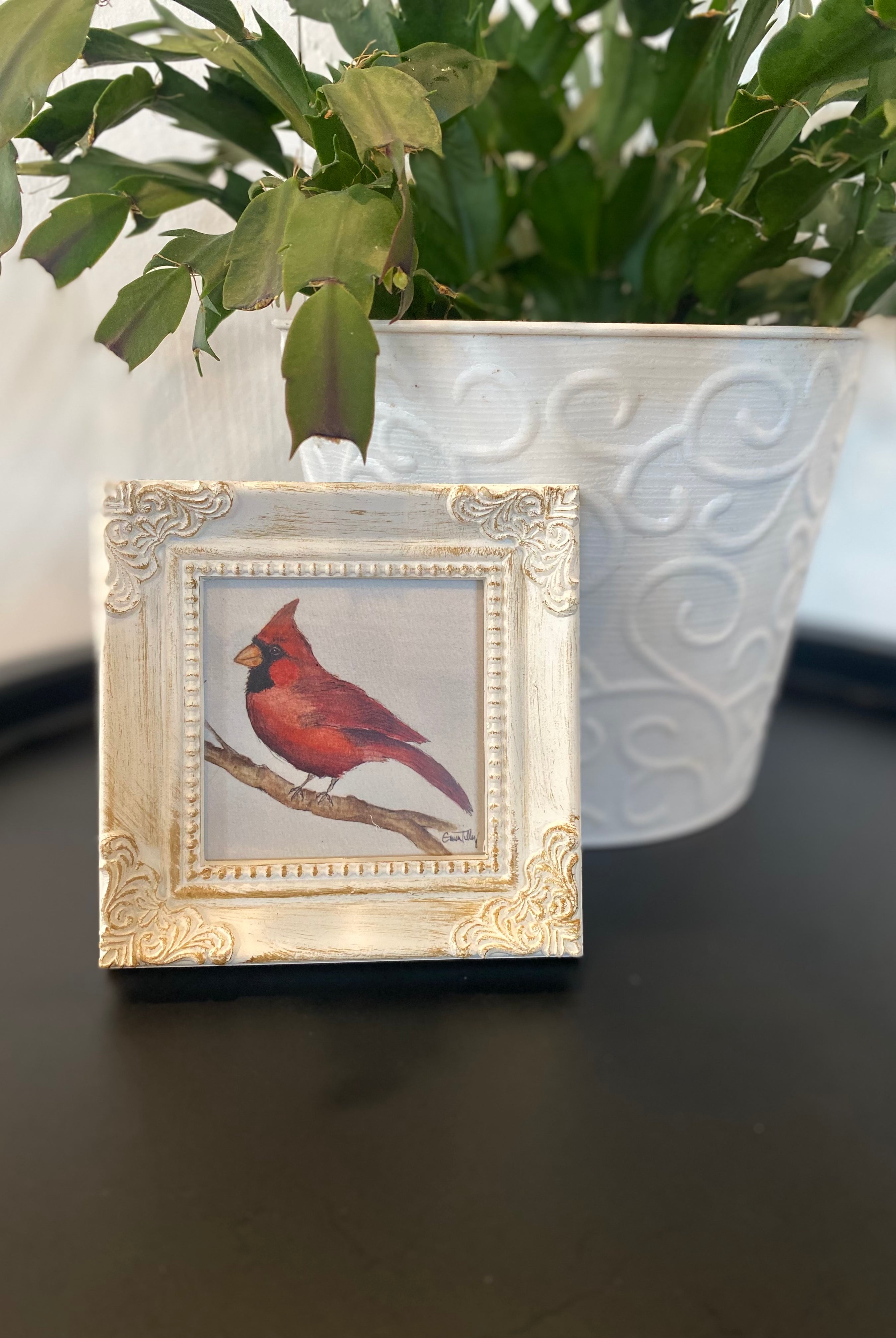 Shop Framed Watercolor Prints-Cardinal at Ruby Joy Boutique, a Women's Clothing Store in Pickerington, Ohio