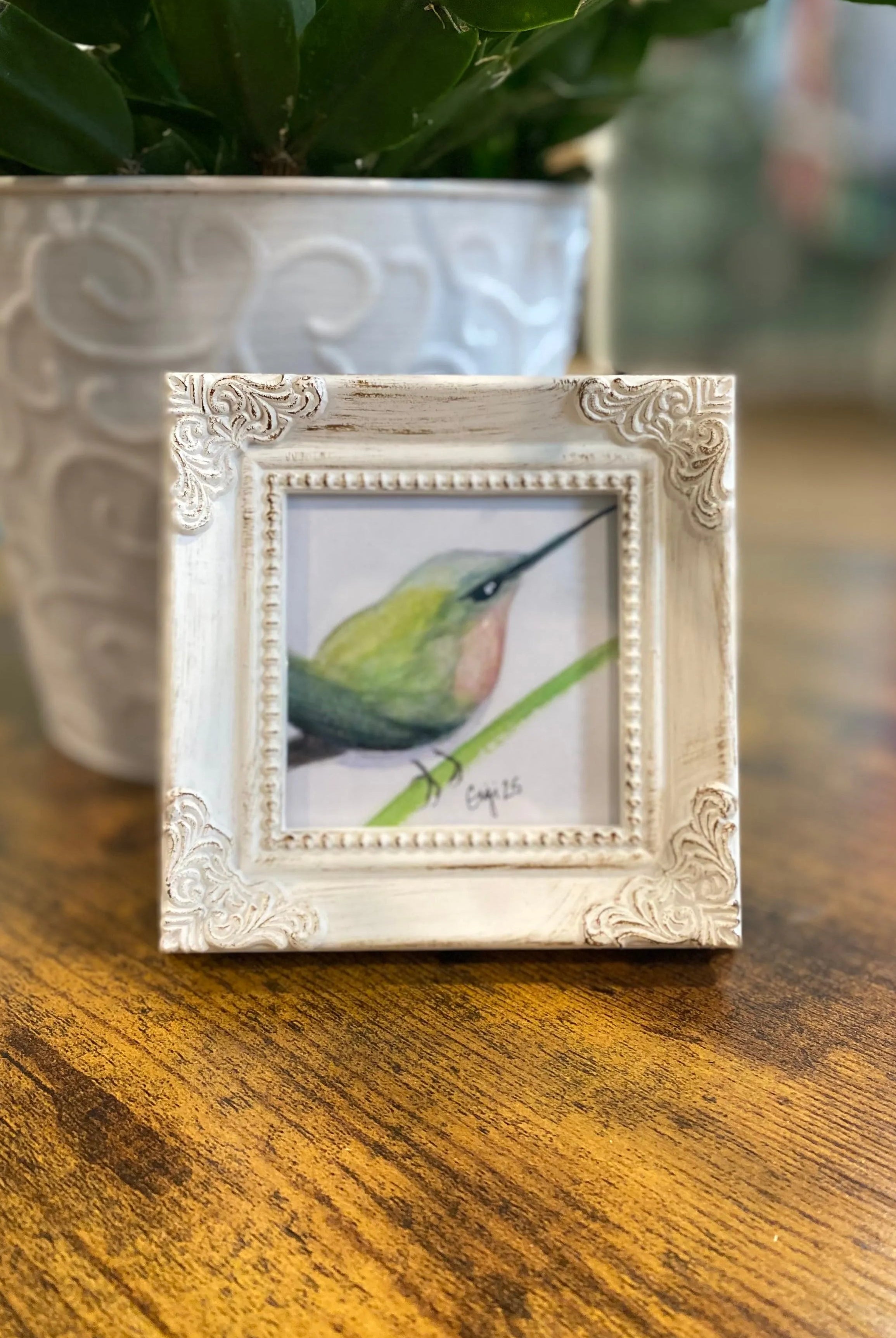 Shop Framed Watercolor Prints-Green Bird at Ruby Joy Boutique, a Women's Clothing Store in Pickerington, Ohio