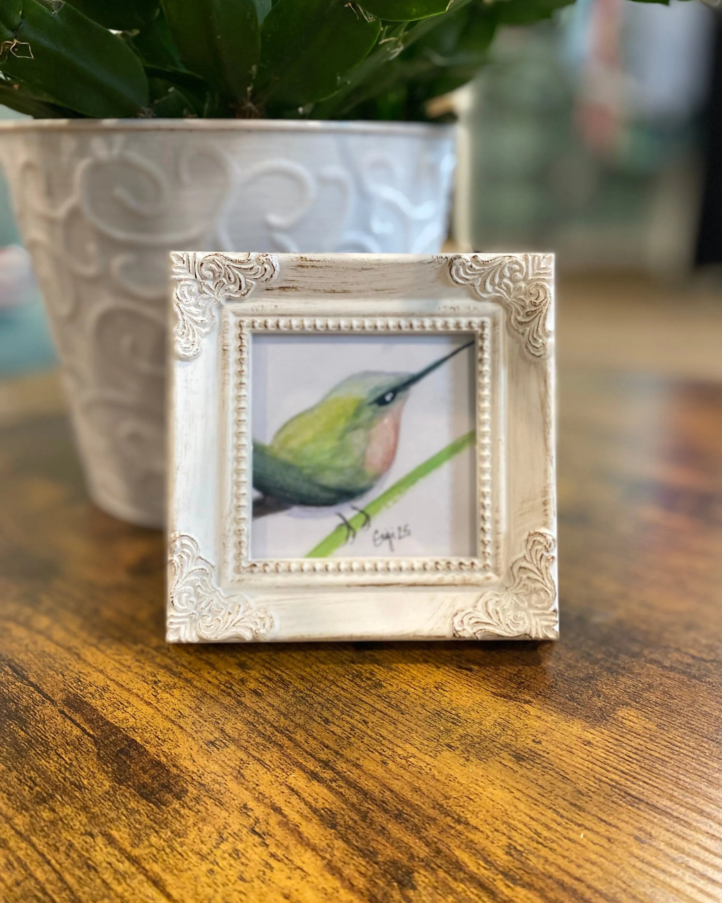 Shop Framed Watercolor Prints-Green Bird at Ruby Joy Boutique, a Women's Clothing Store in Pickerington, Ohio