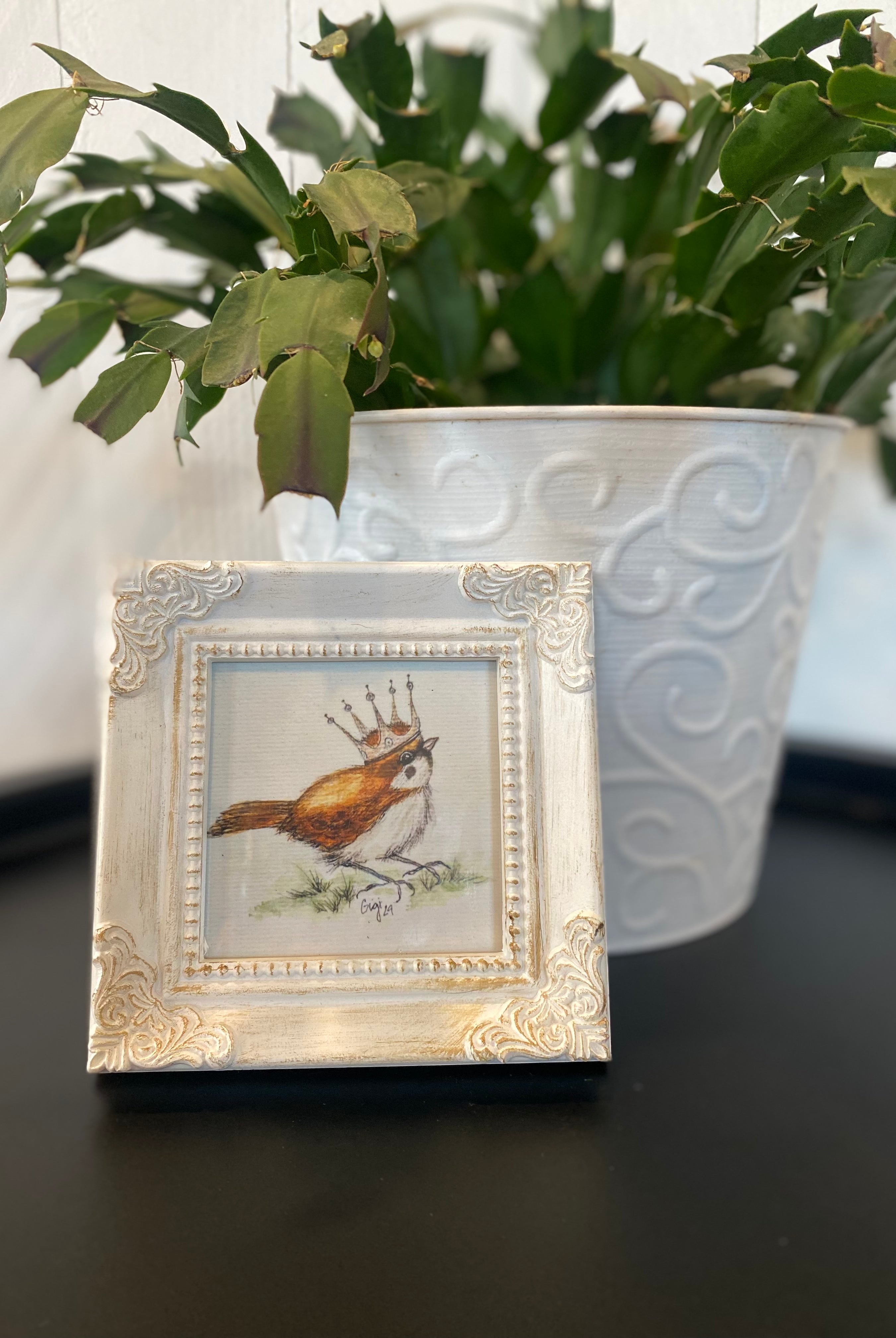 Shop Framed Watercolor Prints-Crowned Bird at Ruby Joy Boutique, a Women's Clothing Store in Pickerington, Ohio