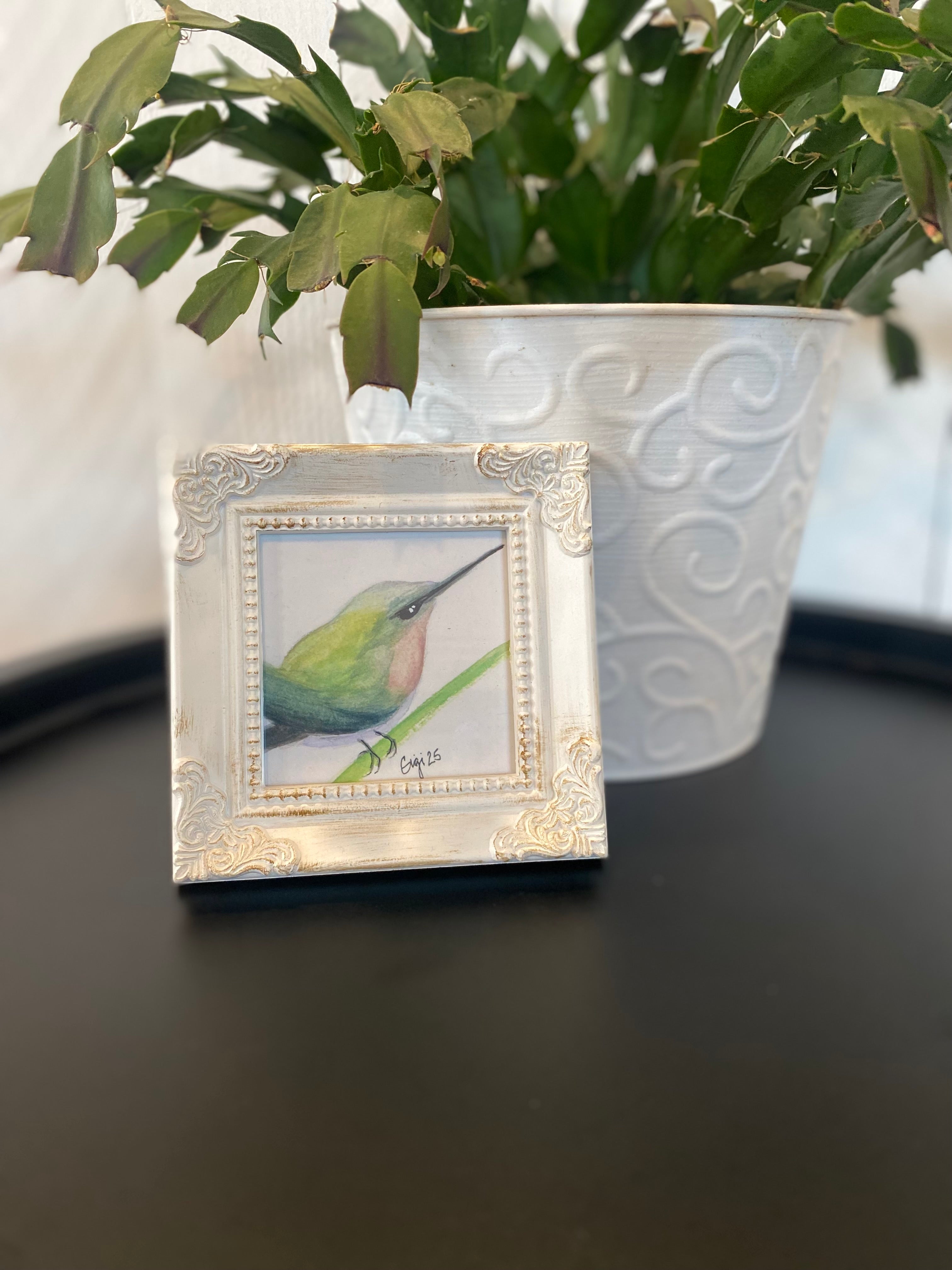 Shop Framed Watercolor Prints-Green Bird at Ruby Joy Boutique, a Women's Clothing Store in Pickerington, Ohio