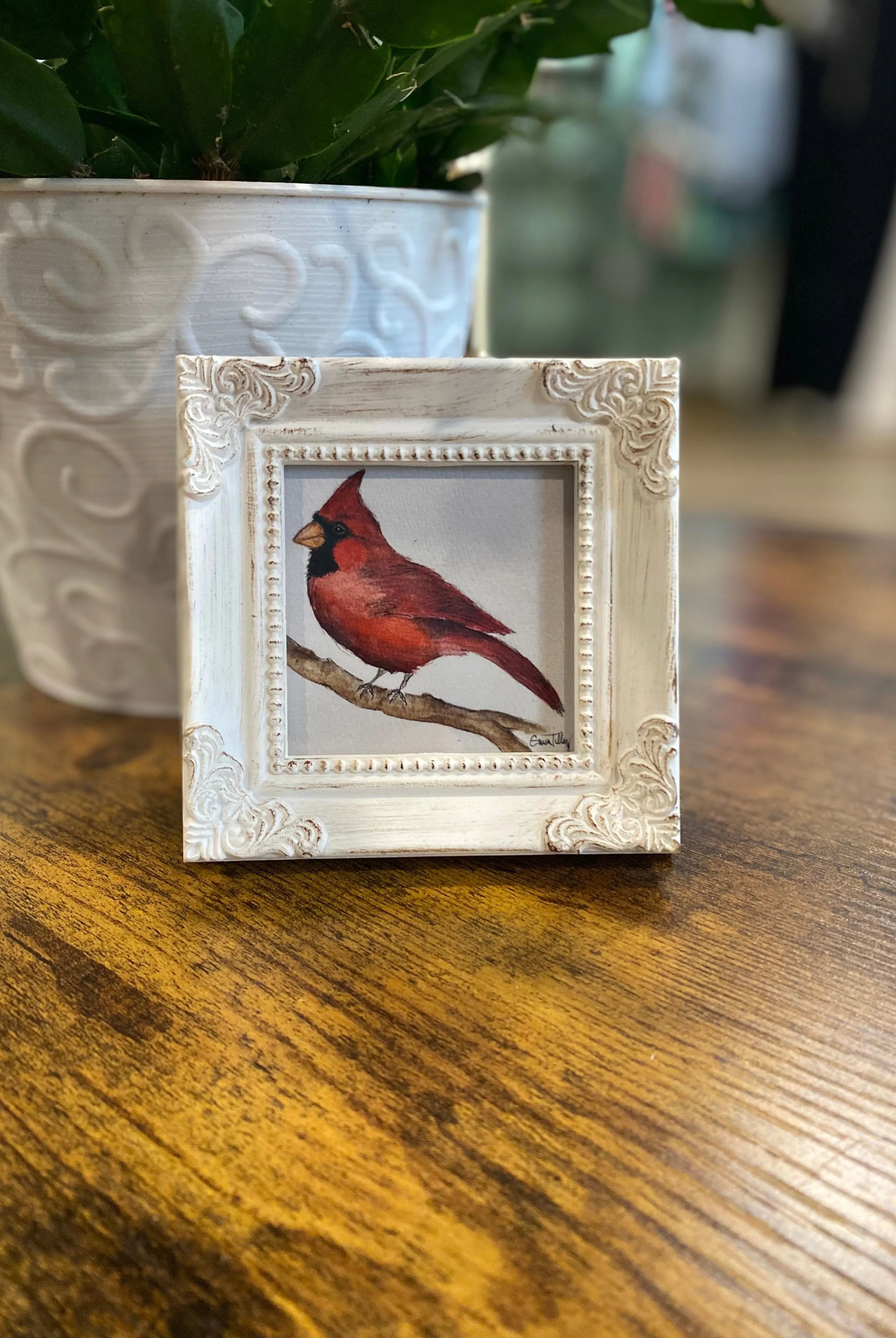 Shop Framed Watercolor Prints-Cardinal at Ruby Joy Boutique, a Women's Clothing Store in Pickerington, Ohio