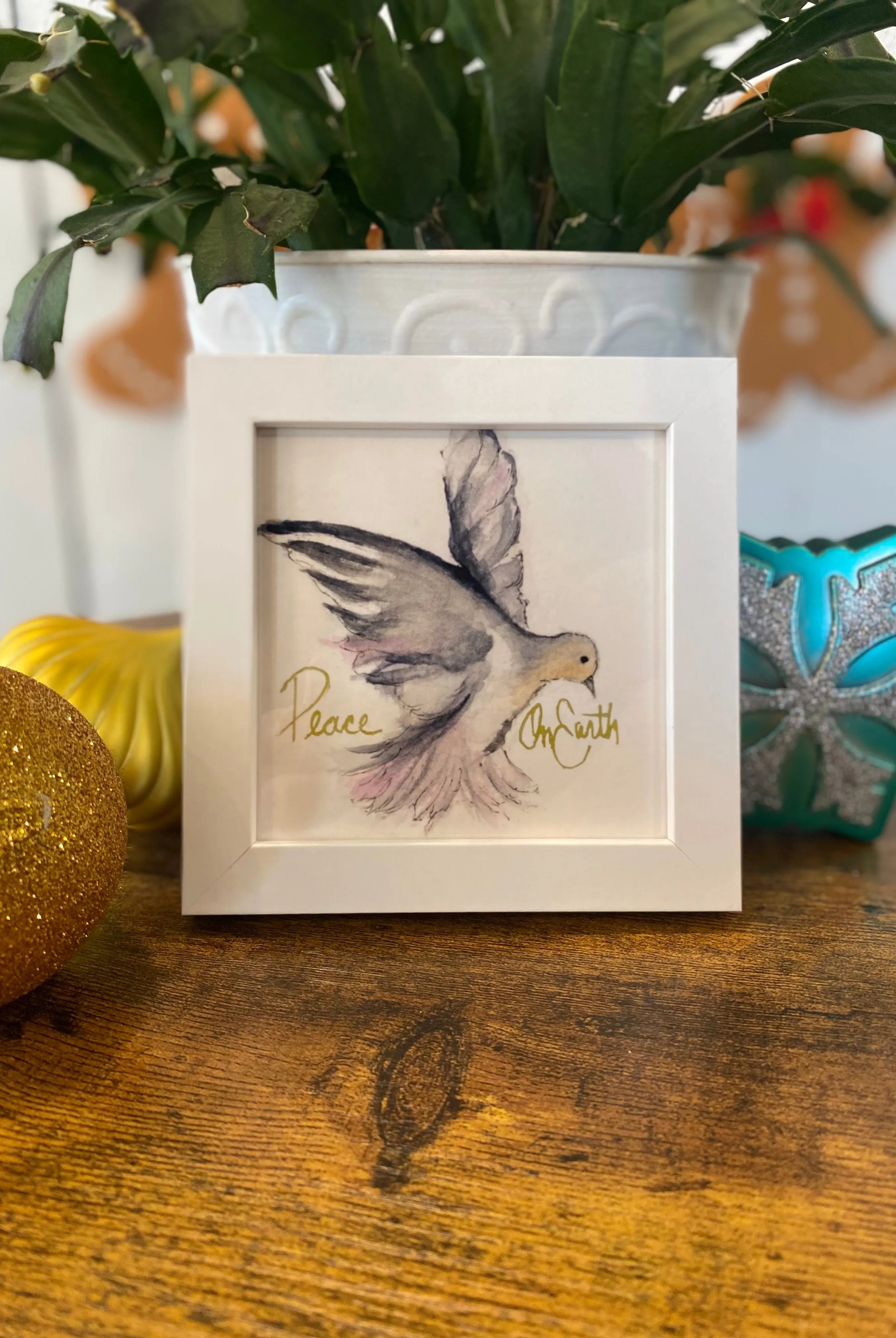 Shop Framed Watercolor prints - Winter Collection-Peace On Earth at Ruby Joy Boutique, a Women's Clothing Store in Pickerington, Ohio