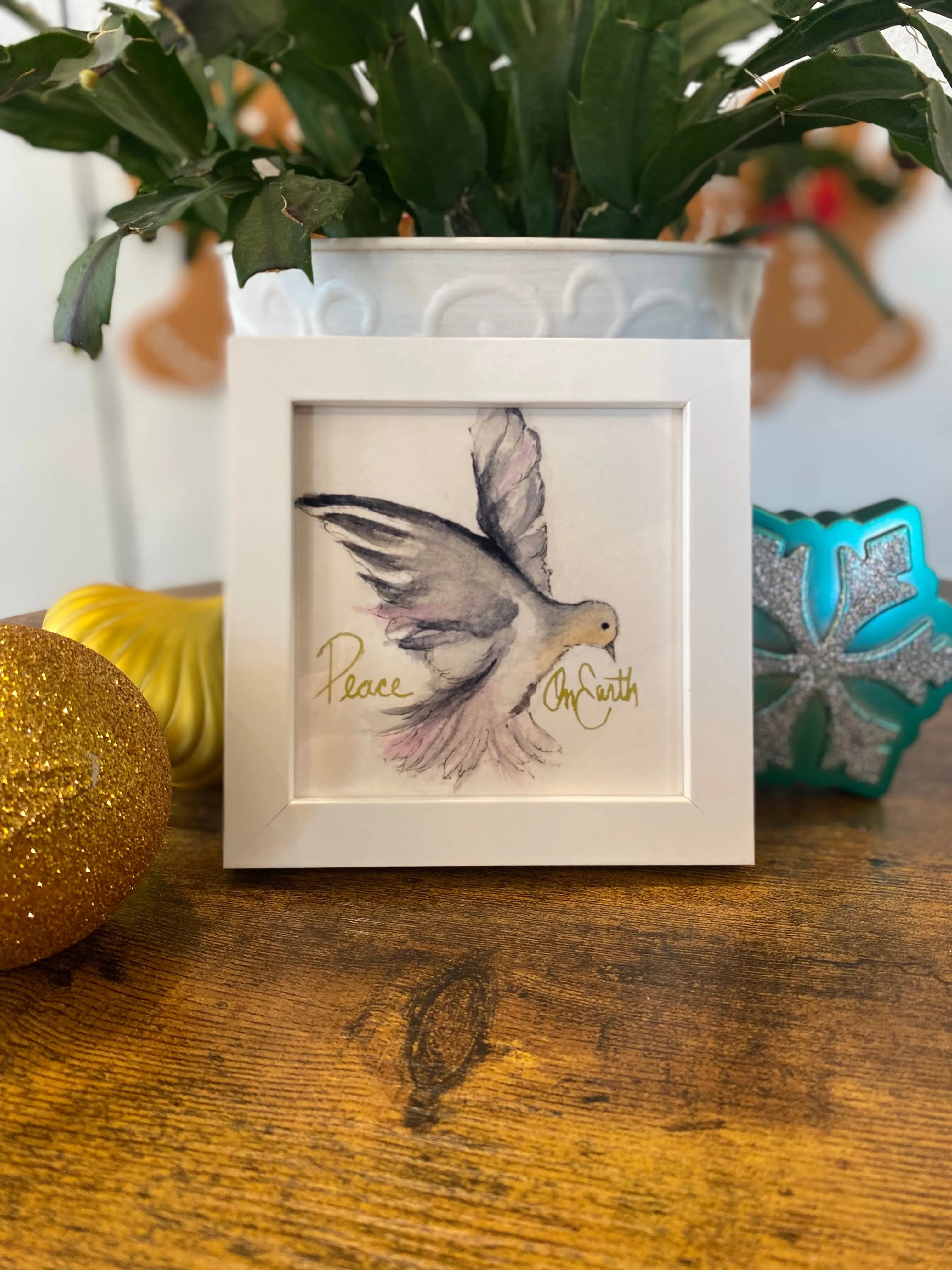 Shop Framed Watercolor prints - Winter Collection-Peace On Earth at Ruby Joy Boutique, a Women's Clothing Store in Pickerington, Ohio