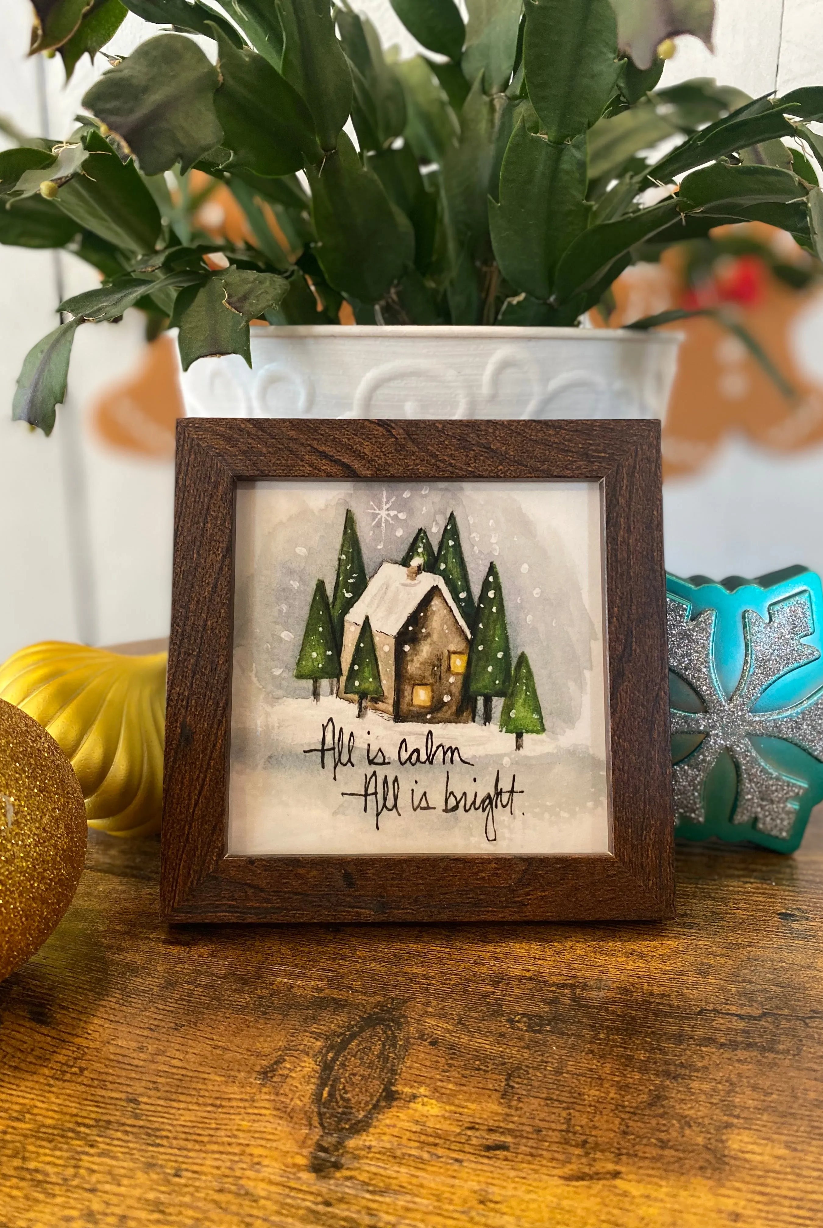 Shop Framed Watercolor prints - Winter Collection-All is calm at Ruby Joy Boutique, a Women's Clothing Store in Pickerington, Ohio