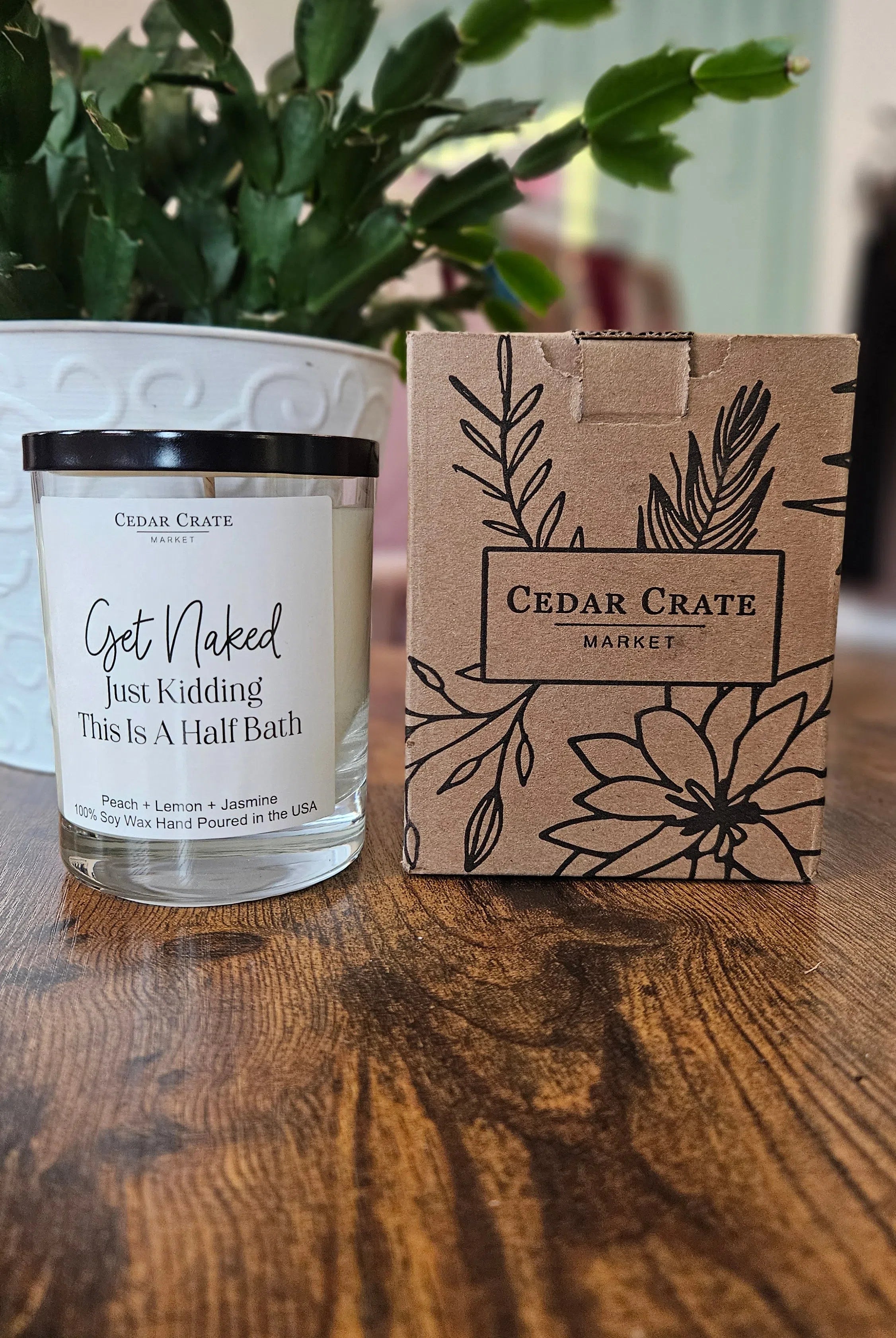 Shop Get Naked Just Kidding This Is A Half Bath | Peach, Lemon, Jasmine-Candles at Ruby Joy Boutique, a Women's Clothing Store in Pickerington, Ohio
