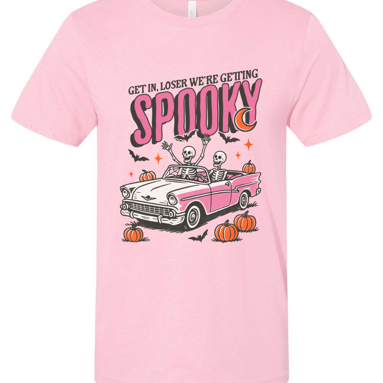 Shop Get in Loser, We're Getting Spooky Tee-Small at Ruby Joy Boutique, a Women's Clothing Store in Pickerington, Ohio