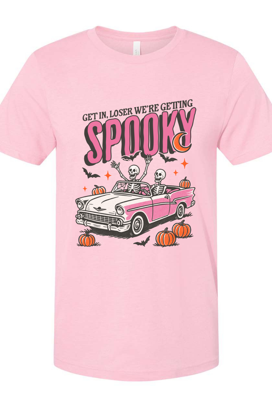 Shop Get in Loser, We're Getting Spooky Tee-Small at Ruby Joy Boutique, a Women's Clothing Store in Pickerington, Ohio