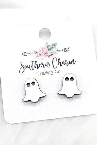 Shop Ghost Stud Earrings-Earrings at Ruby Joy Boutique, a Women's Clothing Store in Pickerington, Ohio