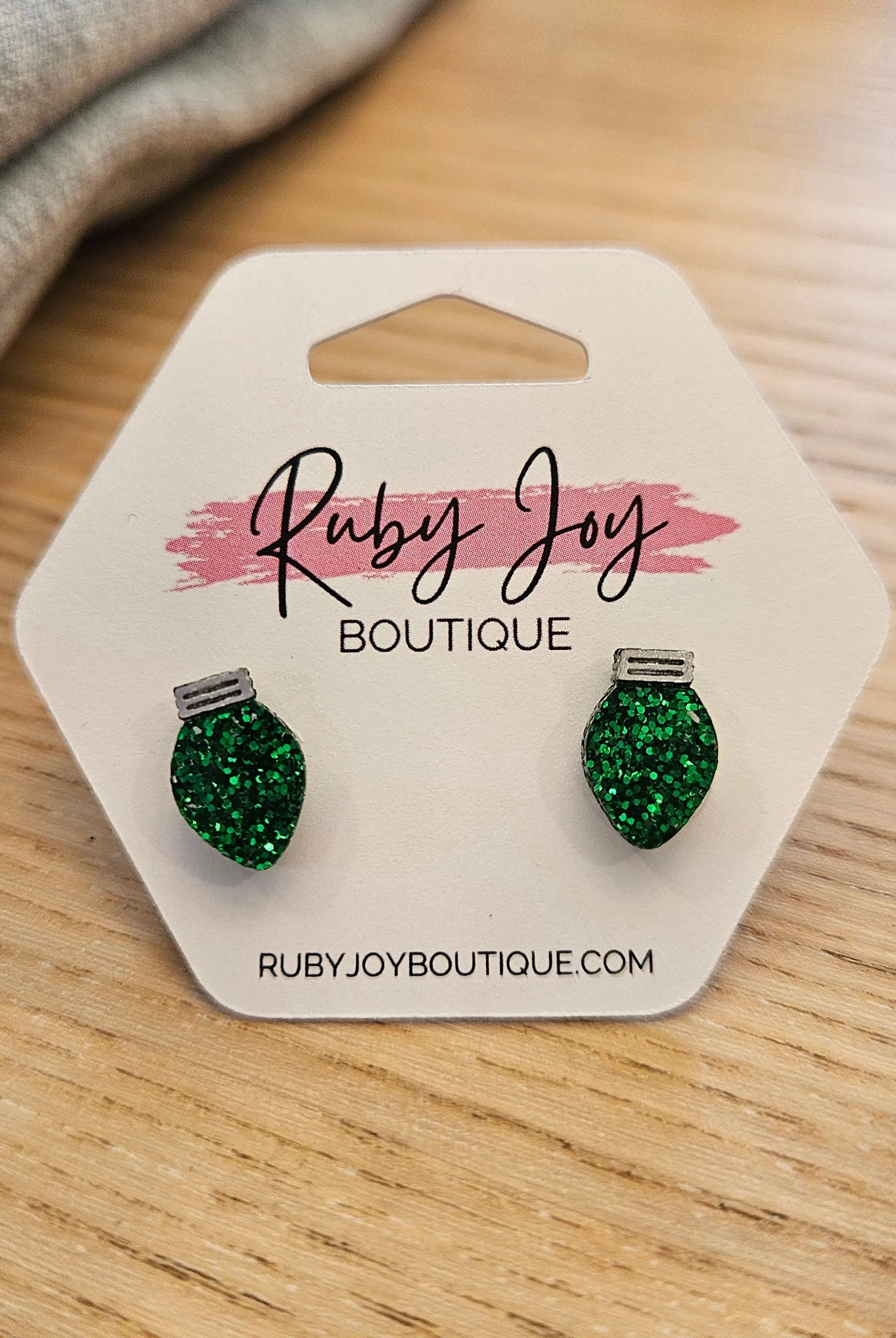 Shop Glitter Christmas Light Stud Earrings-Earrings at Ruby Joy Boutique, a Women's Clothing Store in Pickerington, Ohio