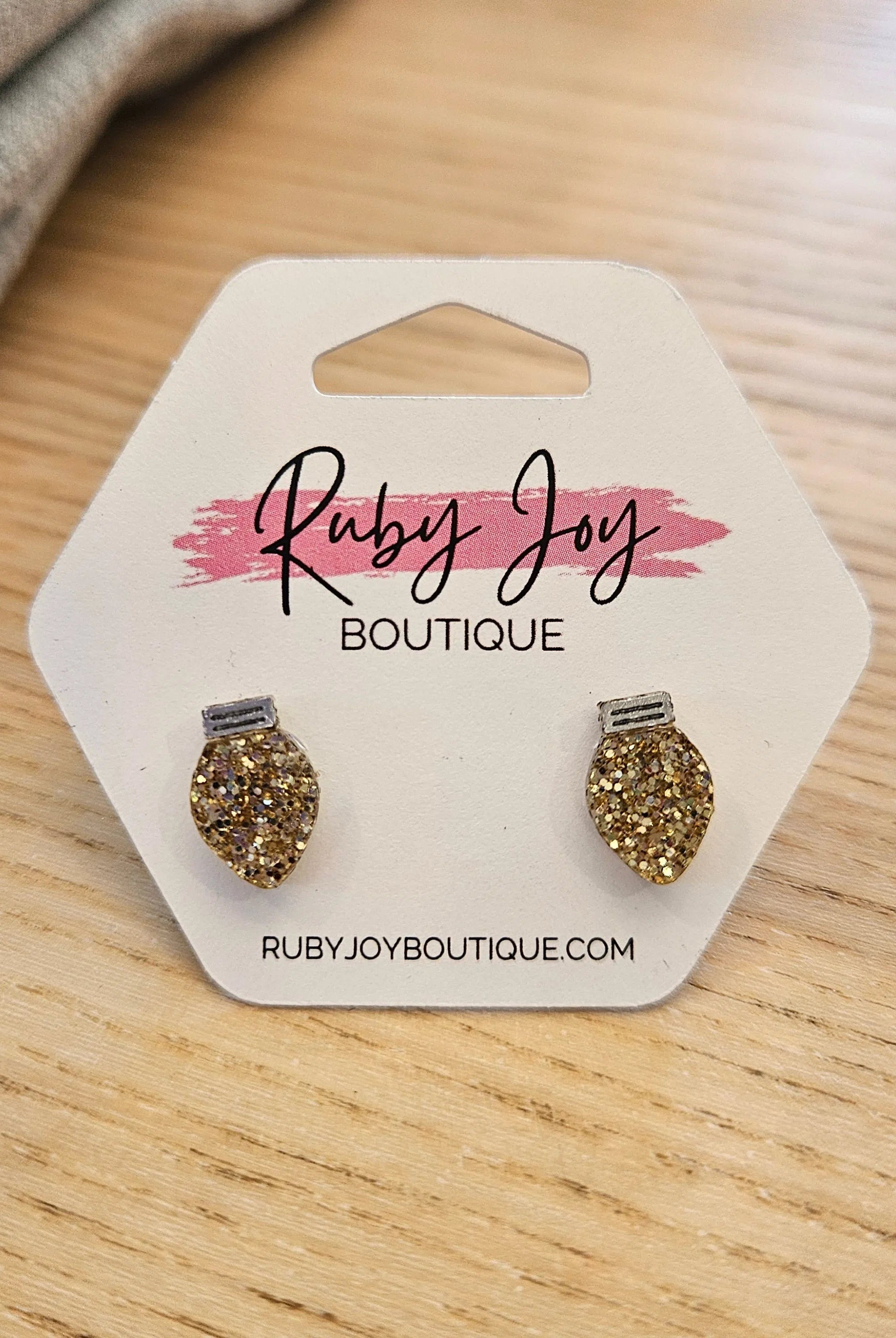 Shop Glitter Christmas Light Stud Earrings-Earrings at Ruby Joy Boutique, a Women's Clothing Store in Pickerington, Ohio