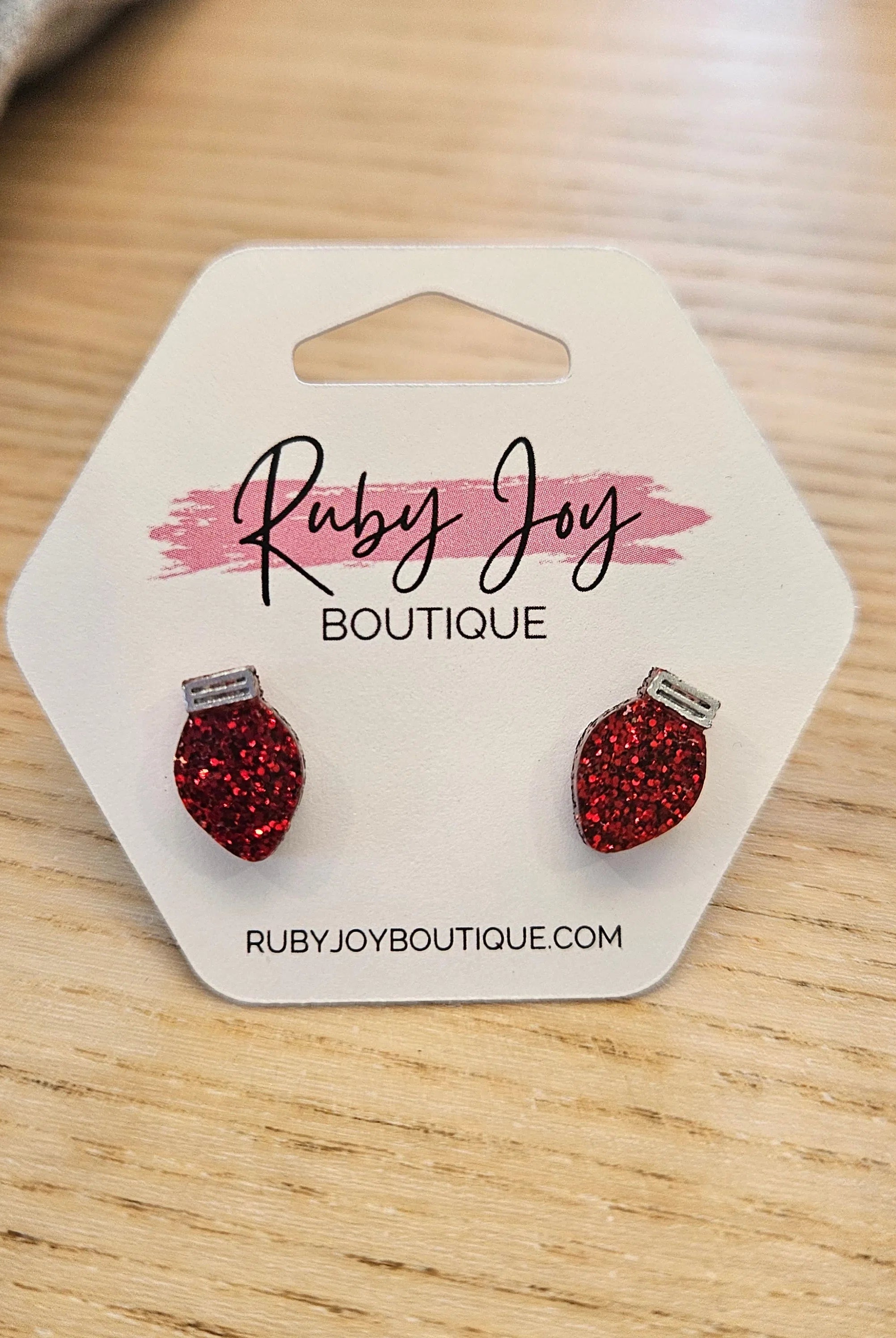 Shop Glitter Christmas Light Stud Earrings-Earrings at Ruby Joy Boutique, a Women's Clothing Store in Pickerington, Ohio