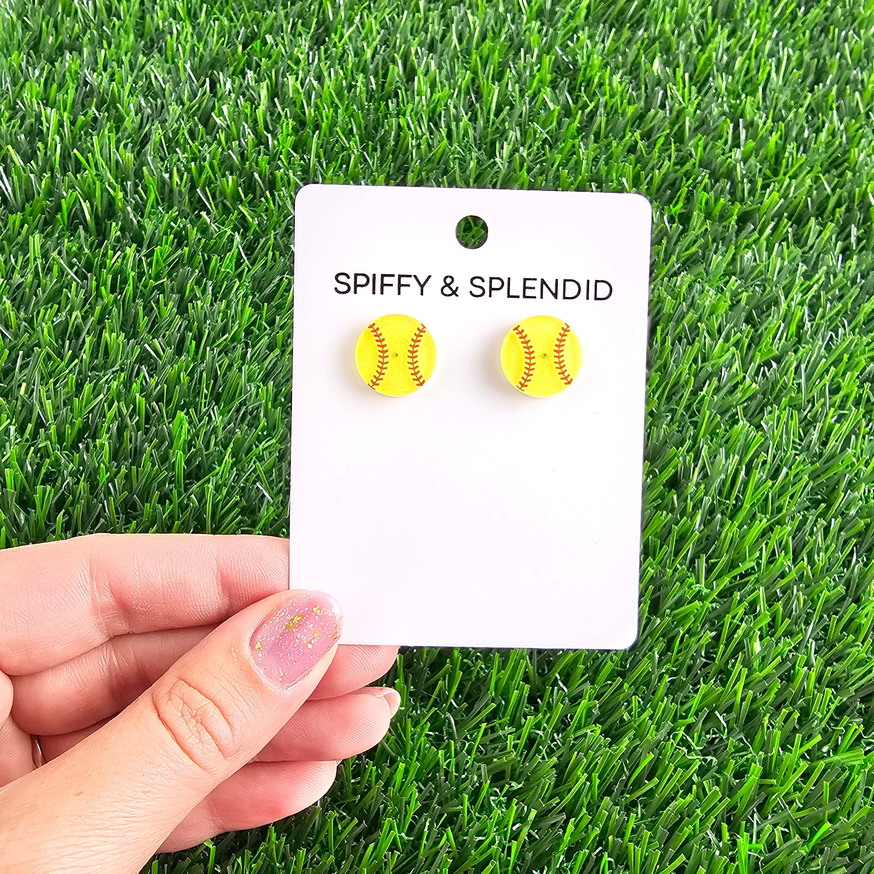 Shop Glitter Softball Studs- at Ruby Joy Boutique, a Women's Clothing Store in Pickerington, Ohio