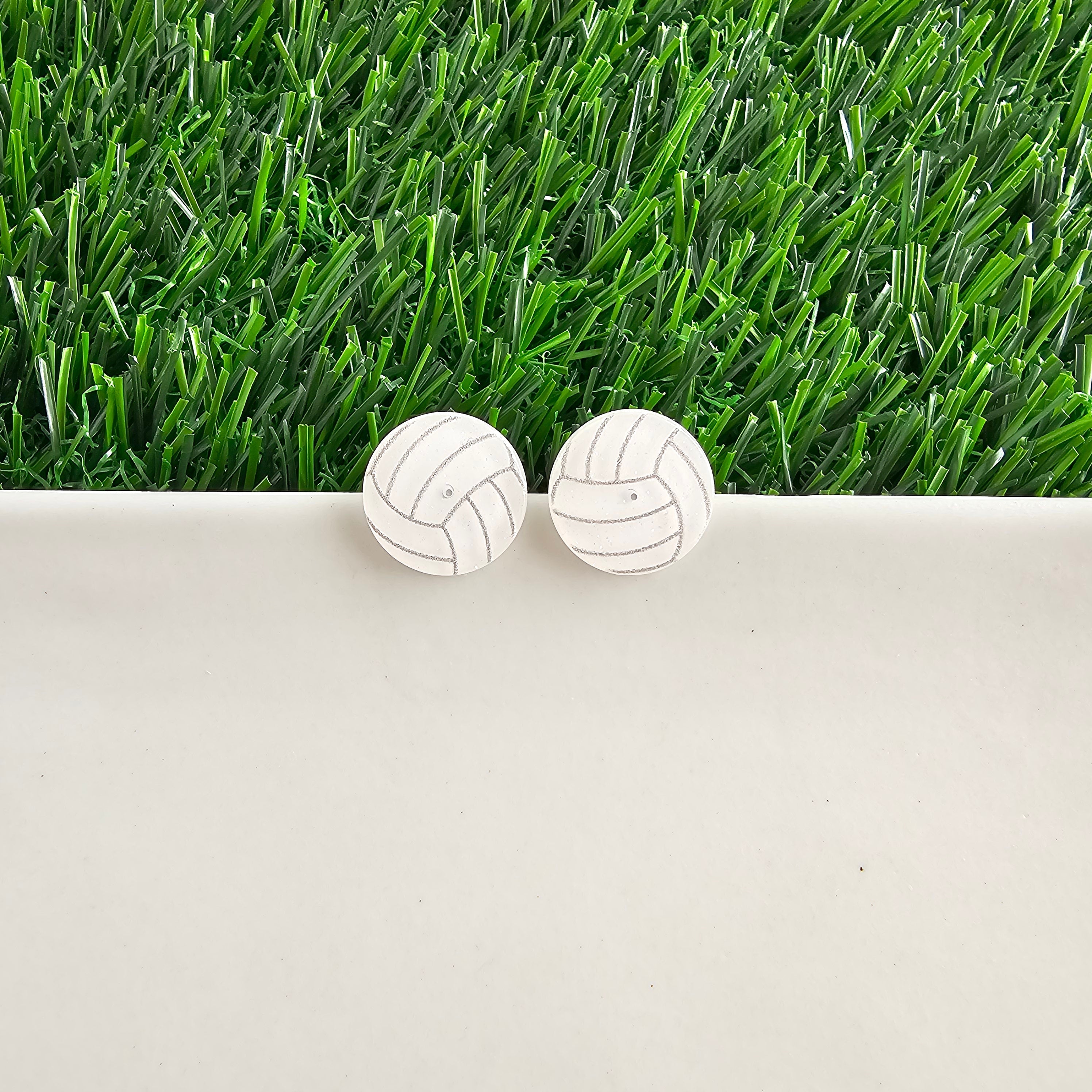 Shop Glitter Volleyball Studs- at Ruby Joy Boutique, a Women's Clothing Store in Pickerington, Ohio