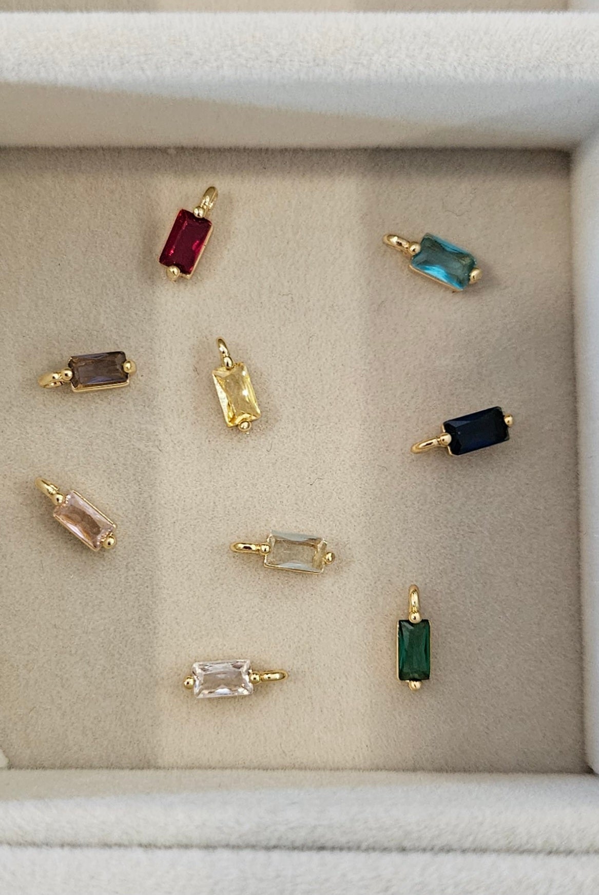 Shop Gold-Filled Stone Spacer Charms-Charms at Ruby Joy Boutique, a Women's Clothing Store in Pickerington, Ohio