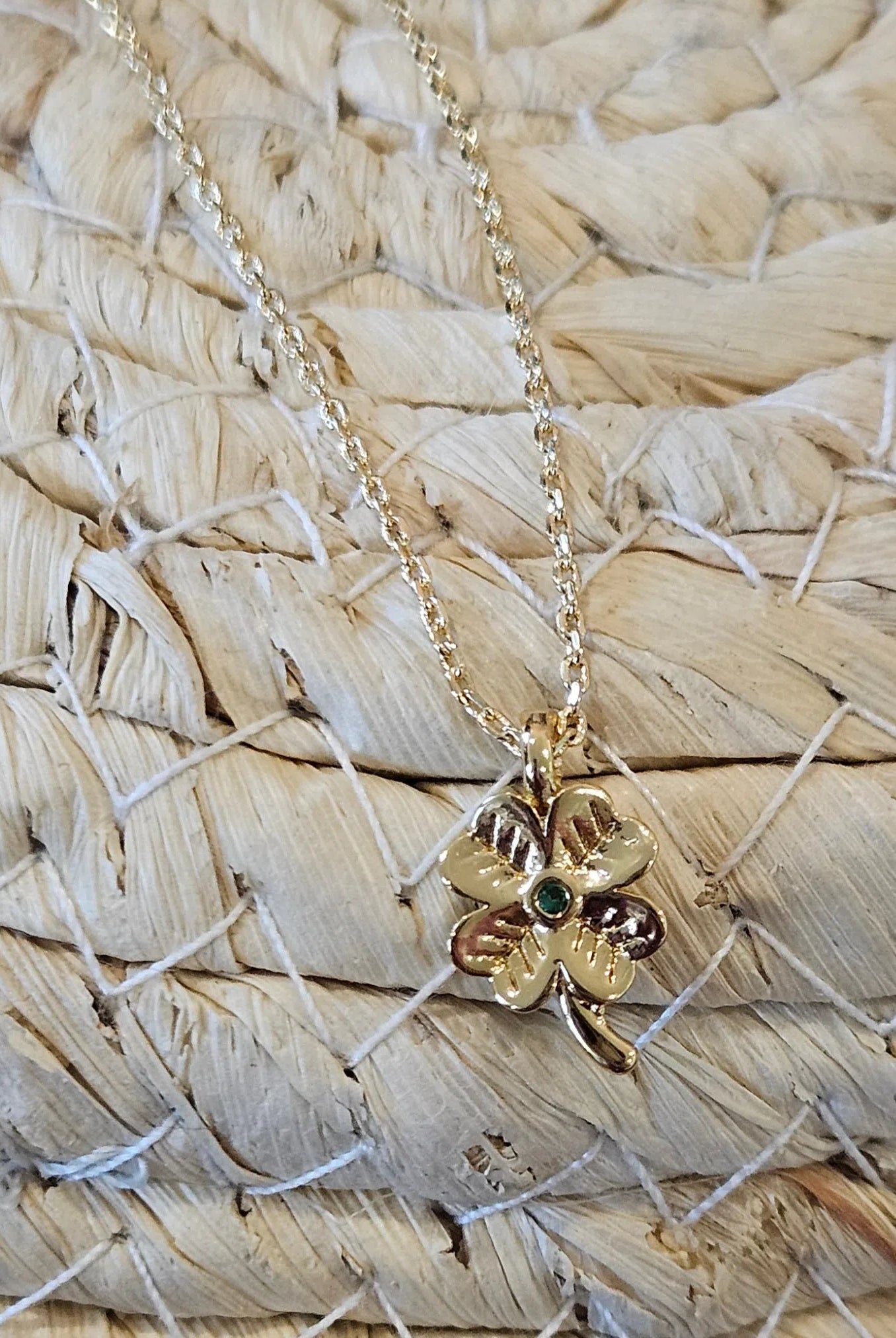 Shop Green Pave Clover Charm- at Ruby Joy Boutique, a Women's Clothing Store in Pickerington, Ohio