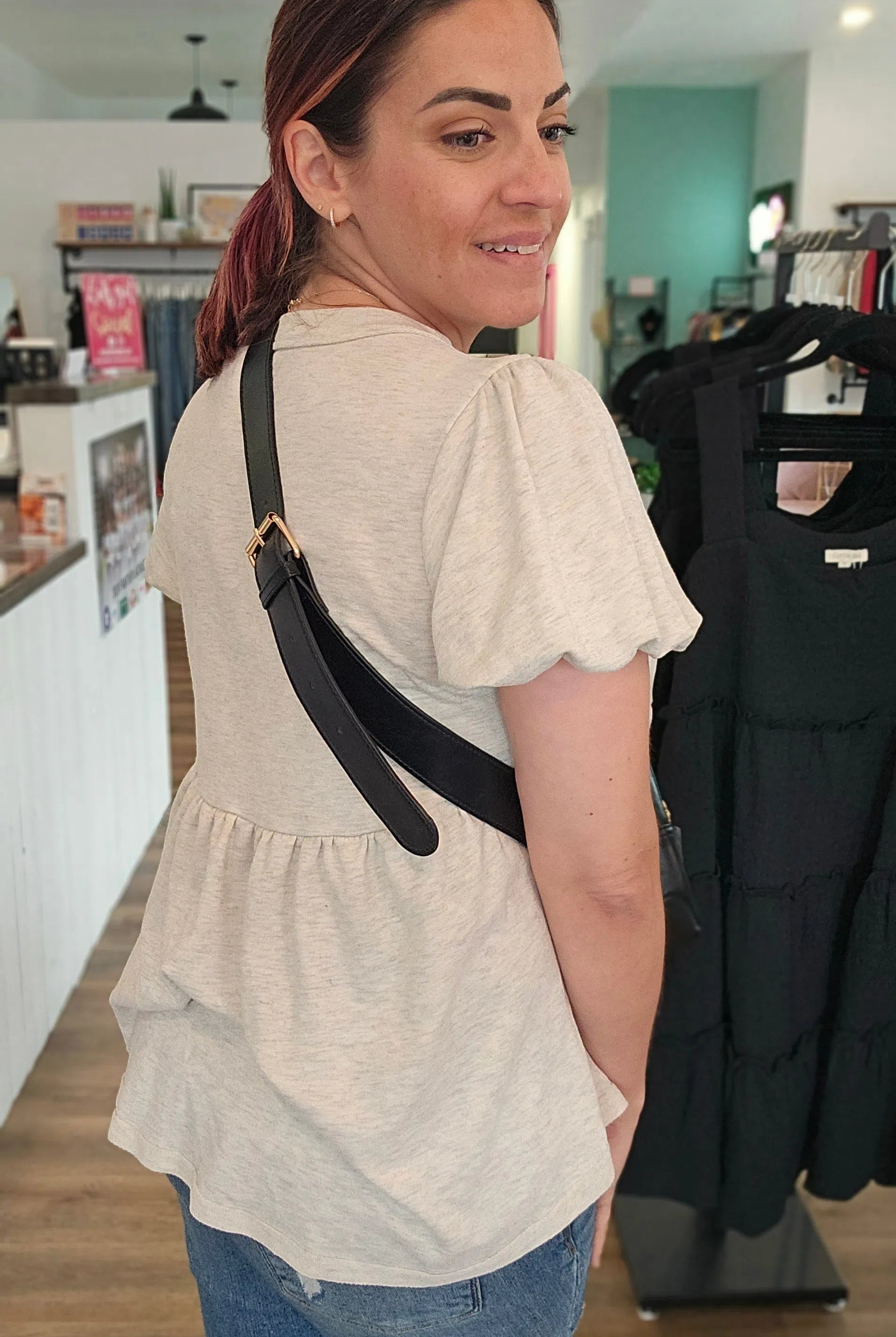 Shop Hadley Woven Sling Bag-Purse at Ruby Joy Boutique, a Women's Clothing Store in Pickerington, Ohio