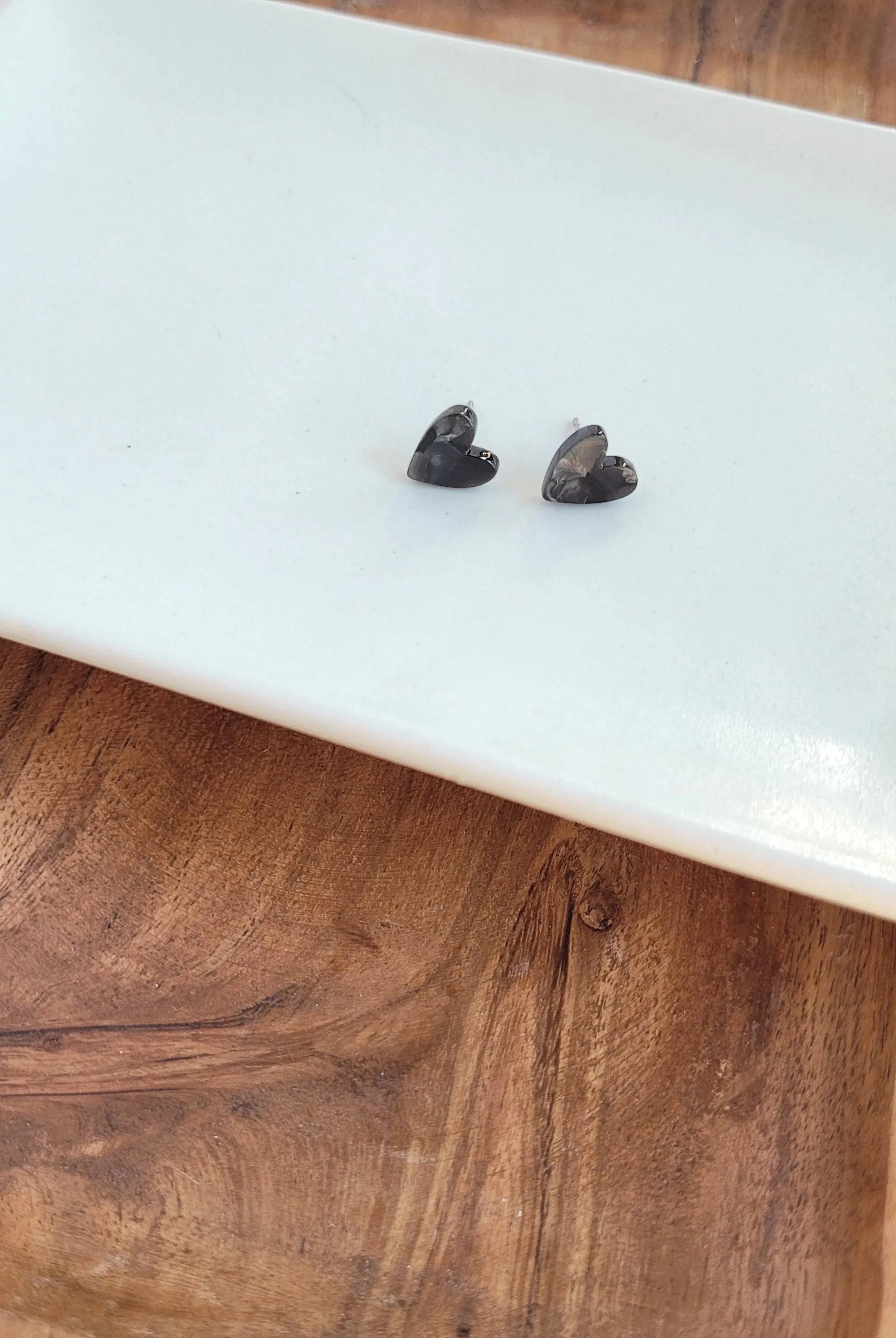 Shop Hand Drawn Heart Studs - Black- at Ruby Joy Boutique, a Women's Clothing Store in Pickerington, Ohio