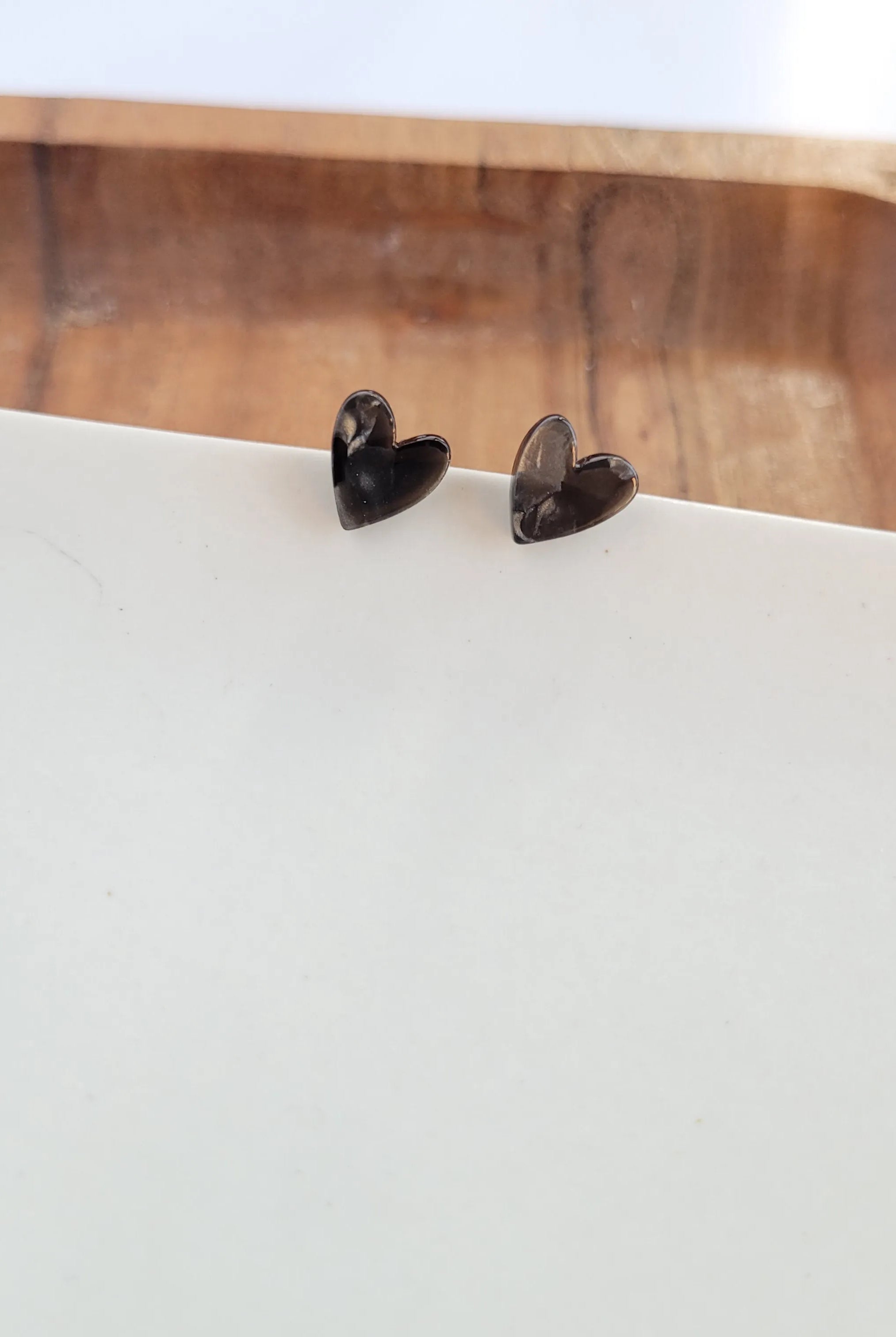 Shop Hand Drawn Heart Studs - Black- at Ruby Joy Boutique, a Women's Clothing Store in Pickerington, Ohio