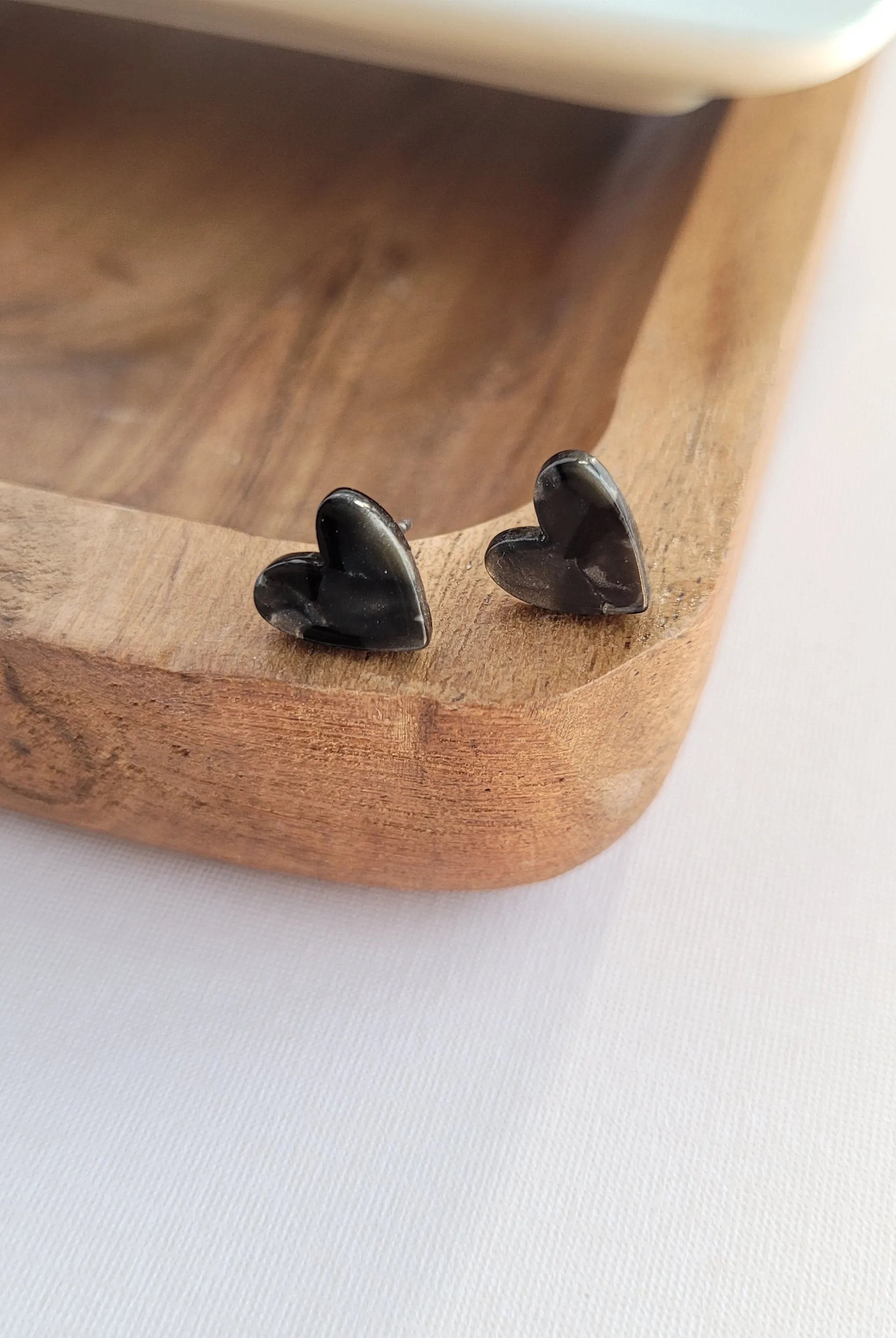 Shop Hand Drawn Heart Studs - Black- at Ruby Joy Boutique, a Women's Clothing Store in Pickerington, Ohio