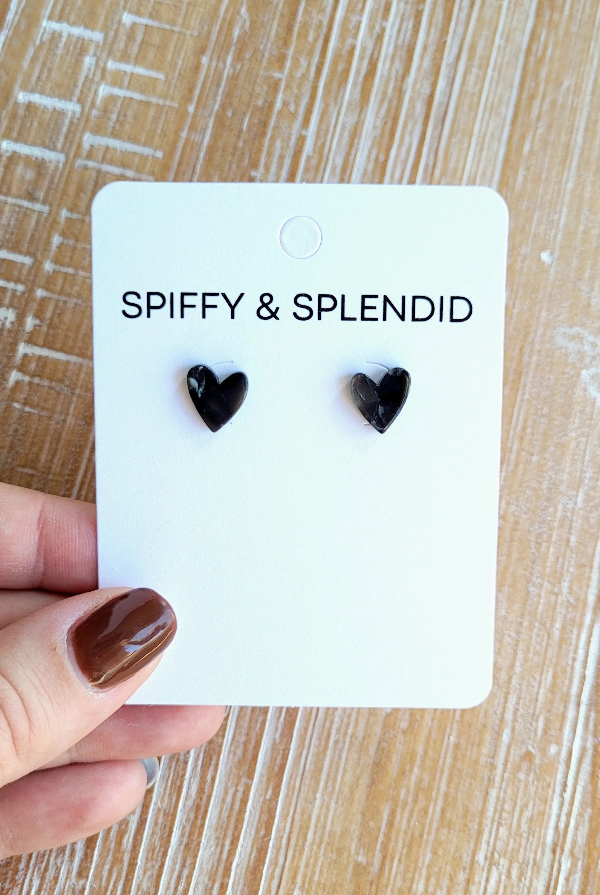 Shop Hand Drawn Heart Studs - Black- at Ruby Joy Boutique, a Women's Clothing Store in Pickerington, Ohio