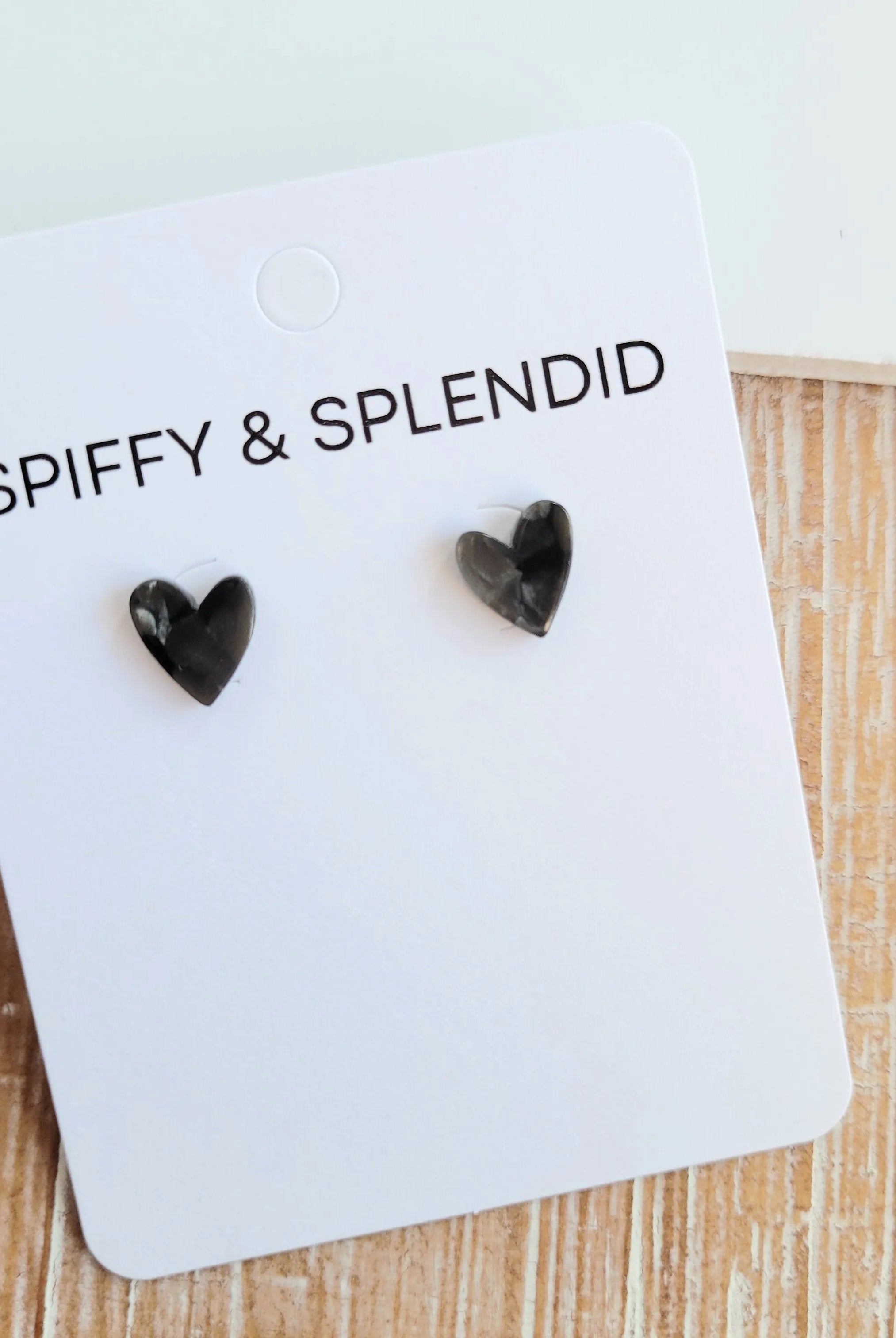 Shop Hand Drawn Heart Studs - Black- at Ruby Joy Boutique, a Women's Clothing Store in Pickerington, Ohio
