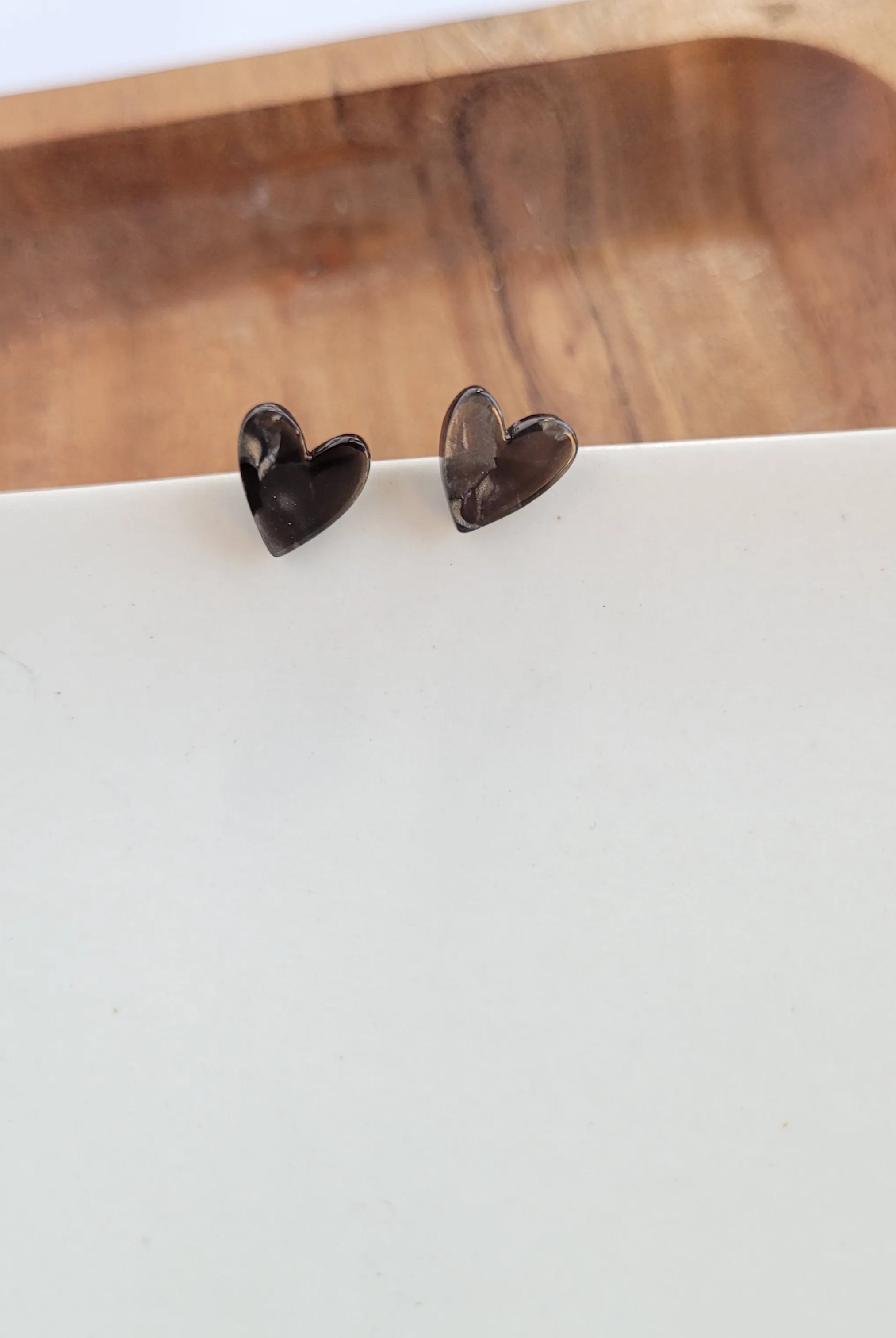 Shop Hand Drawn Heart Studs - Black- at Ruby Joy Boutique, a Women's Clothing Store in Pickerington, Ohio