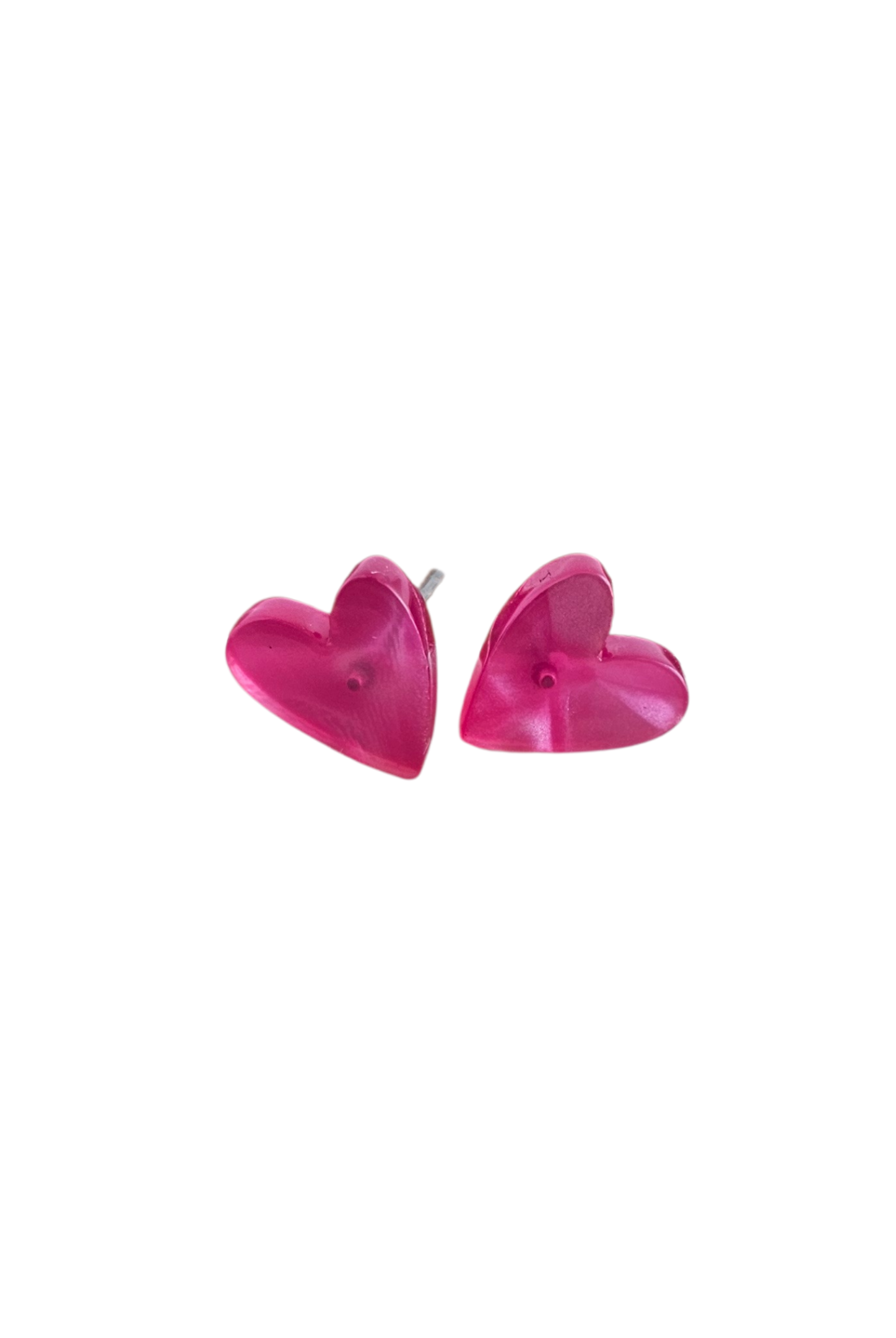 Shop Hand Drawn Heart Studs - Hot Pink- at Ruby Joy Boutique, a Women's Clothing Store in Pickerington, Ohio