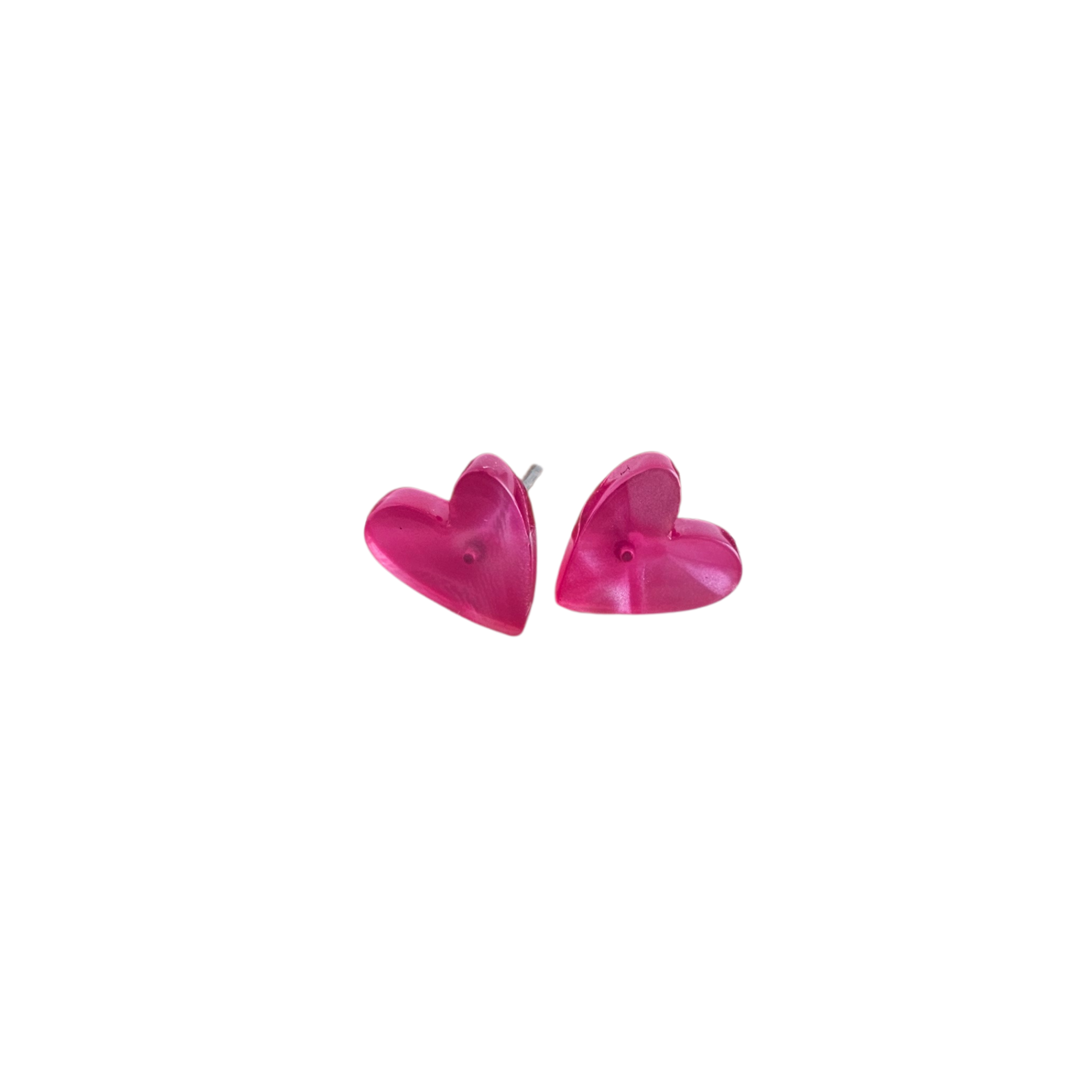 Shop Hand Drawn Heart Studs - Hot Pink- at Ruby Joy Boutique, a Women's Clothing Store in Pickerington, Ohio
