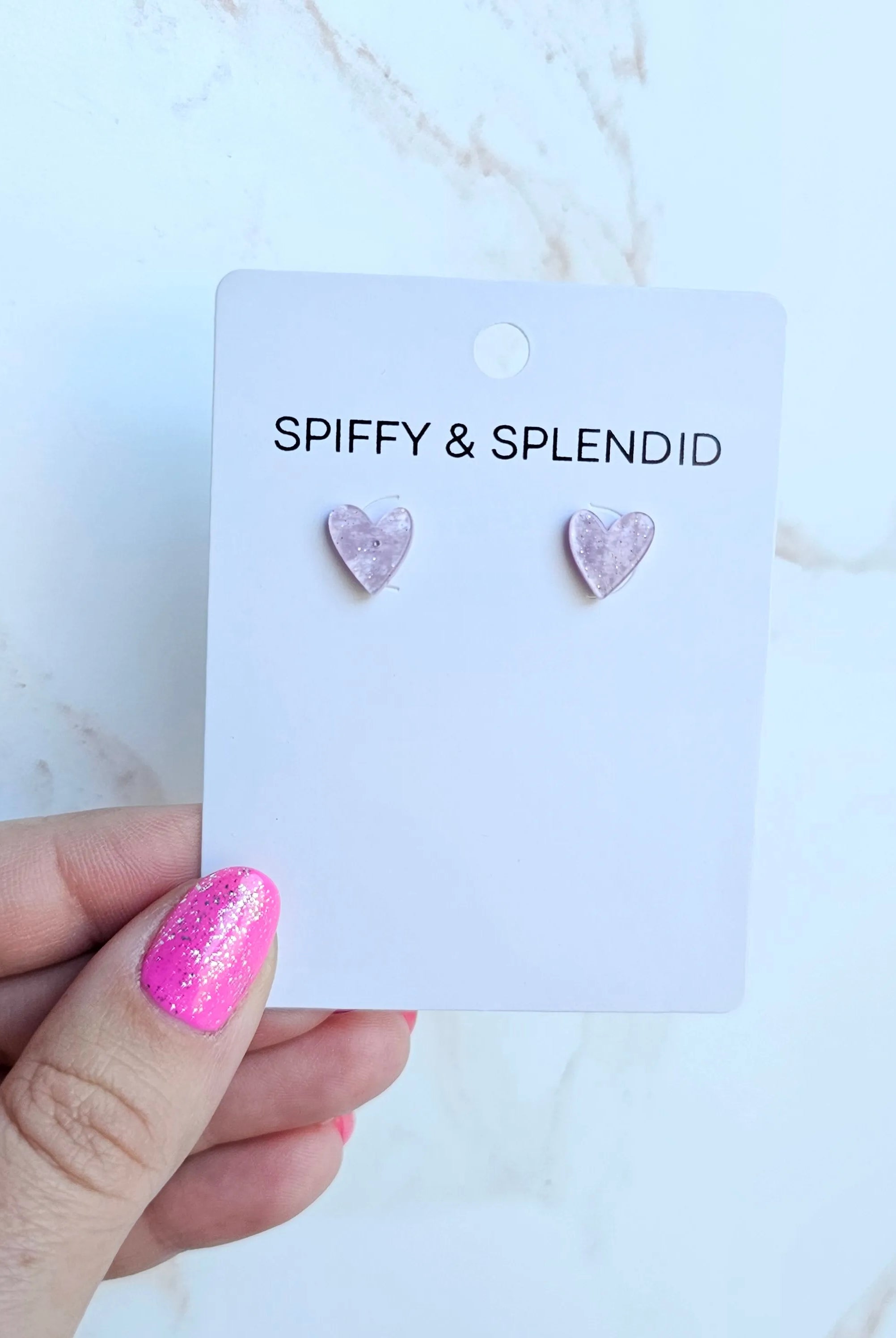 Shop Hand Drawn Heart Studs - Lavender Purple- at Ruby Joy Boutique, a Women's Clothing Store in Pickerington, Ohio