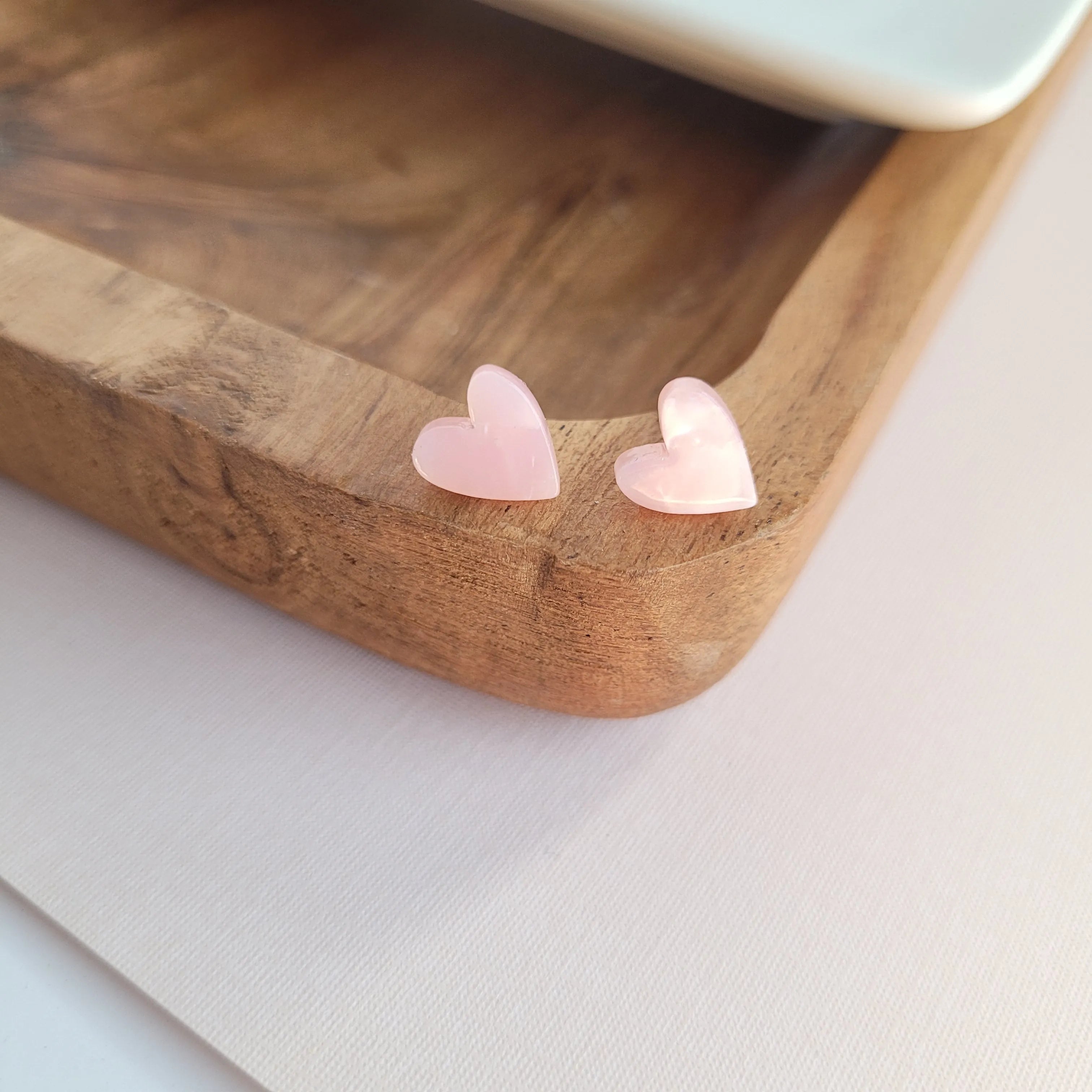 Shop Hand Drawn Heart Studs- Pink- at Ruby Joy Boutique, a Women's Clothing Store in Pickerington, Ohio