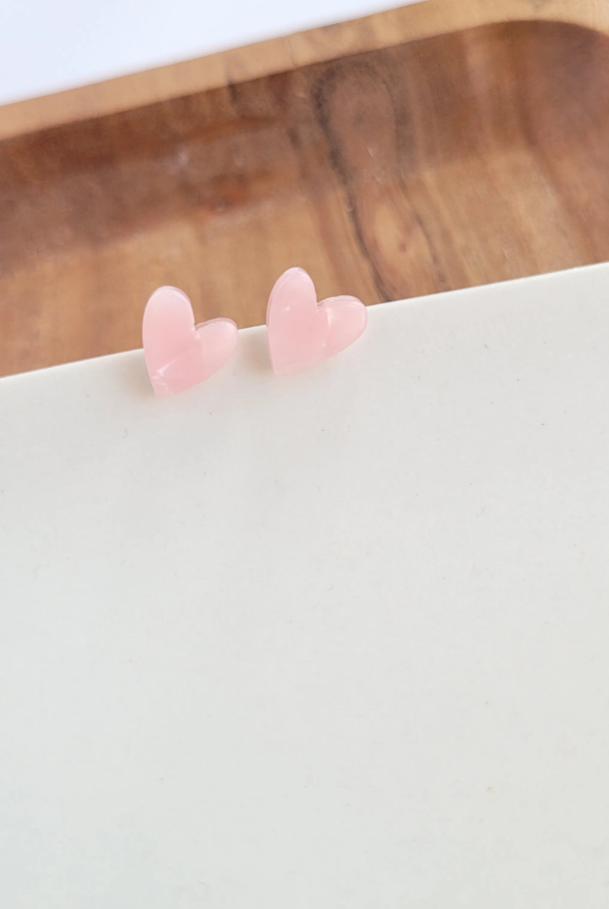 Shop Hand Drawn Heart Studs- Pink- at Ruby Joy Boutique, a Women's Clothing Store in Pickerington, Ohio