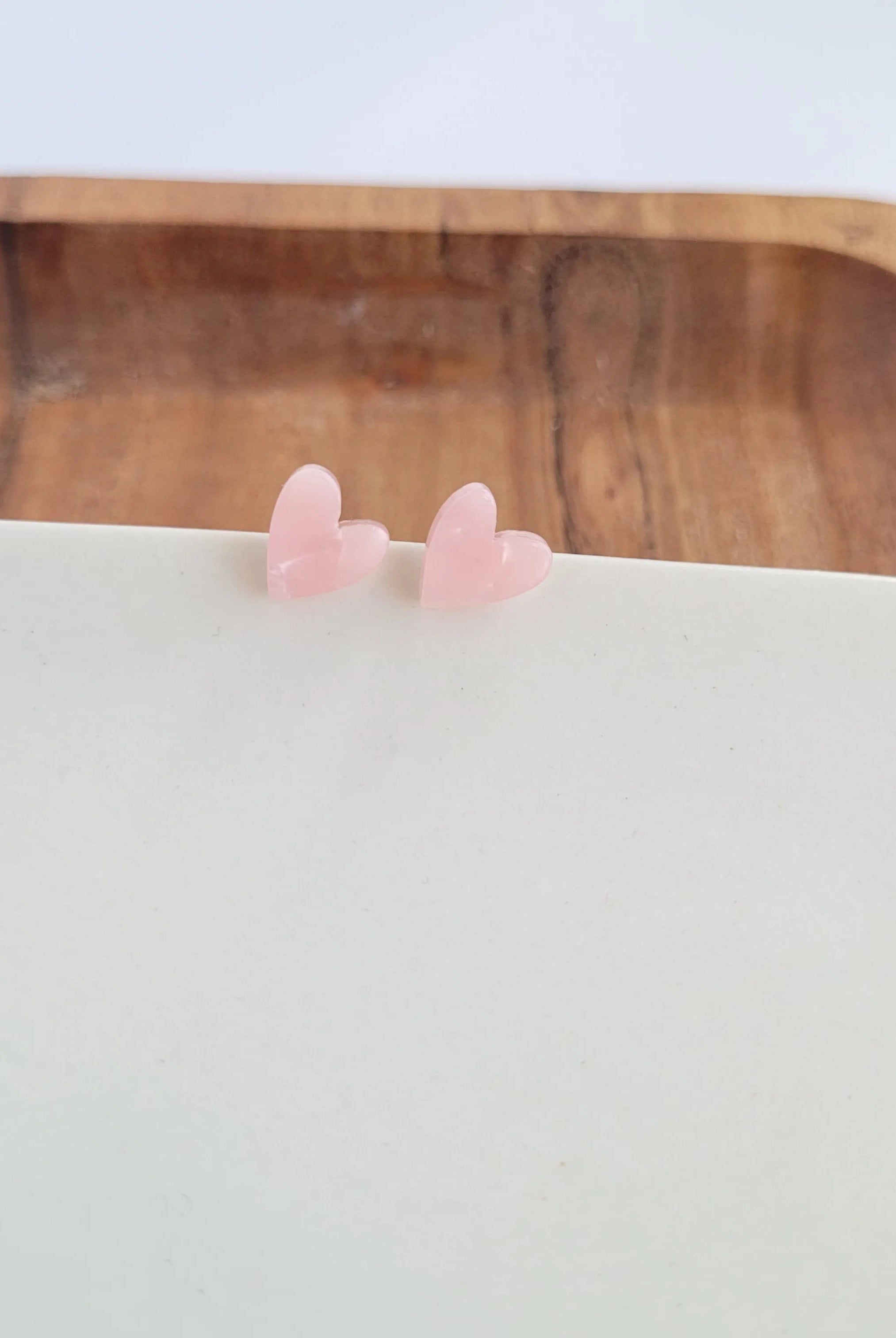 Shop Hand Drawn Heart Studs- Pink- at Ruby Joy Boutique, a Women's Clothing Store in Pickerington, Ohio