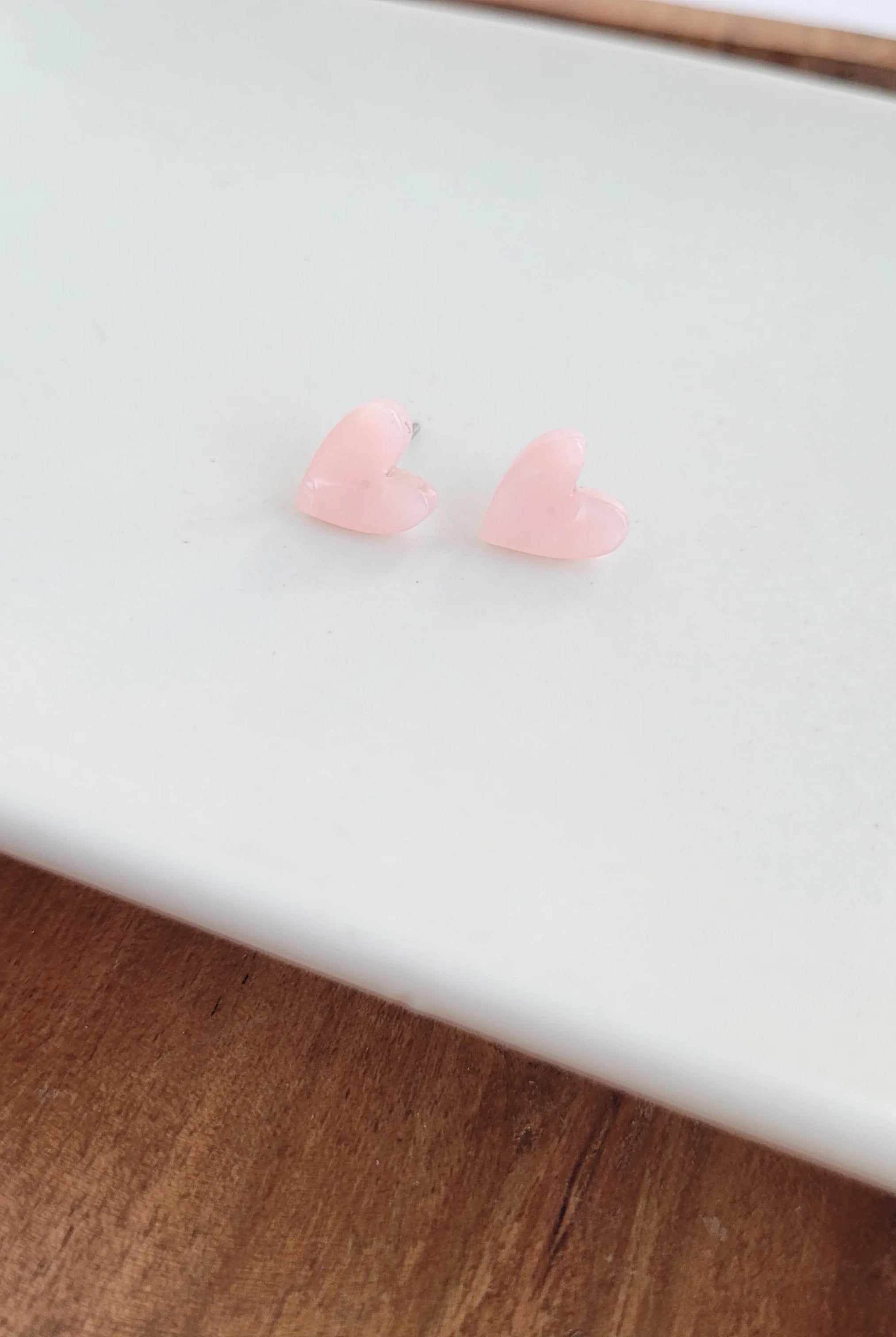 Shop Hand Drawn Heart Studs- Pink- at Ruby Joy Boutique, a Women's Clothing Store in Pickerington, Ohio