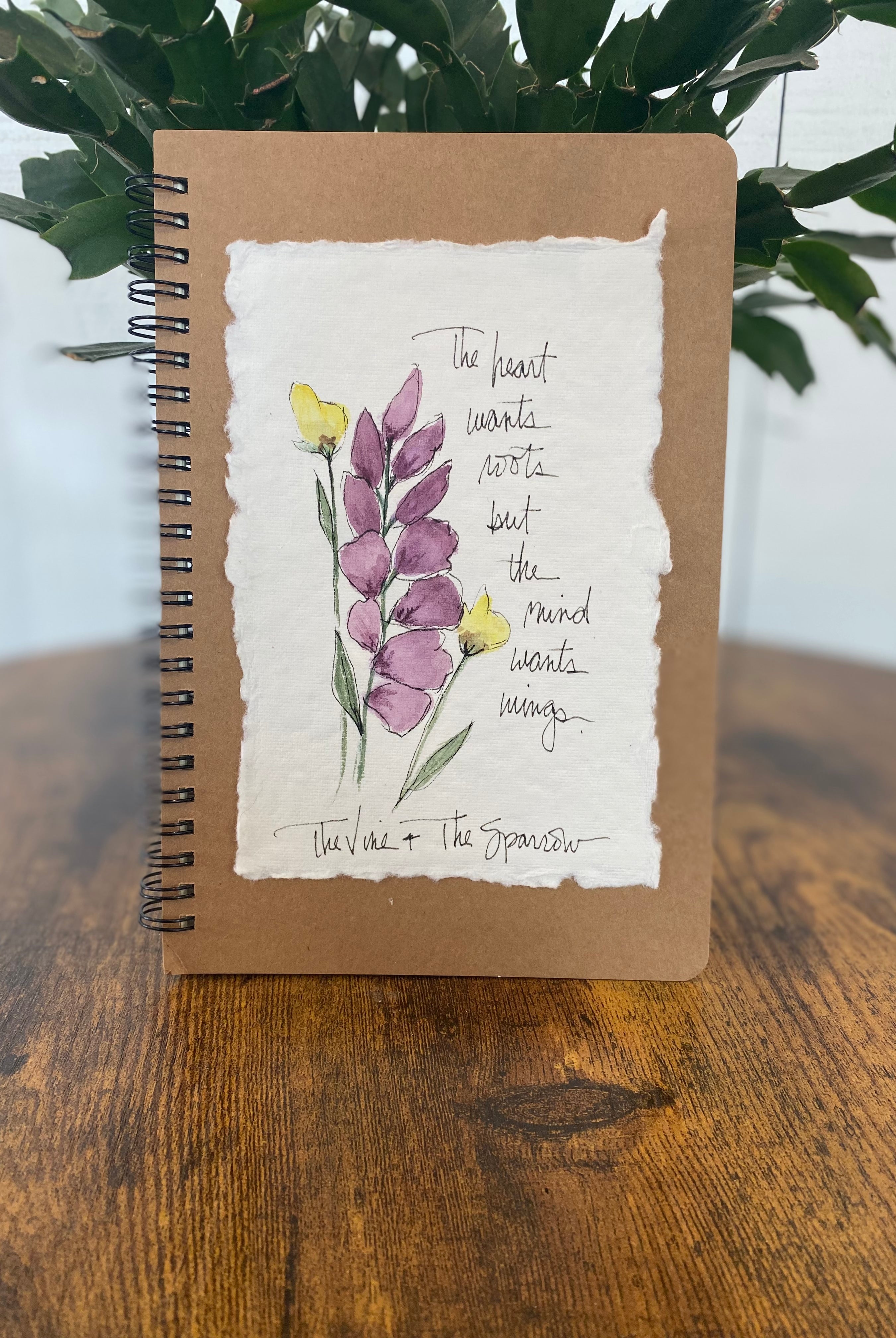 Shop Hand-Painted Watercolor Journal | Spiral Notebook-The Heart Wants at Ruby Joy Boutique, a Women's Clothing Store in Pickerington, Ohio