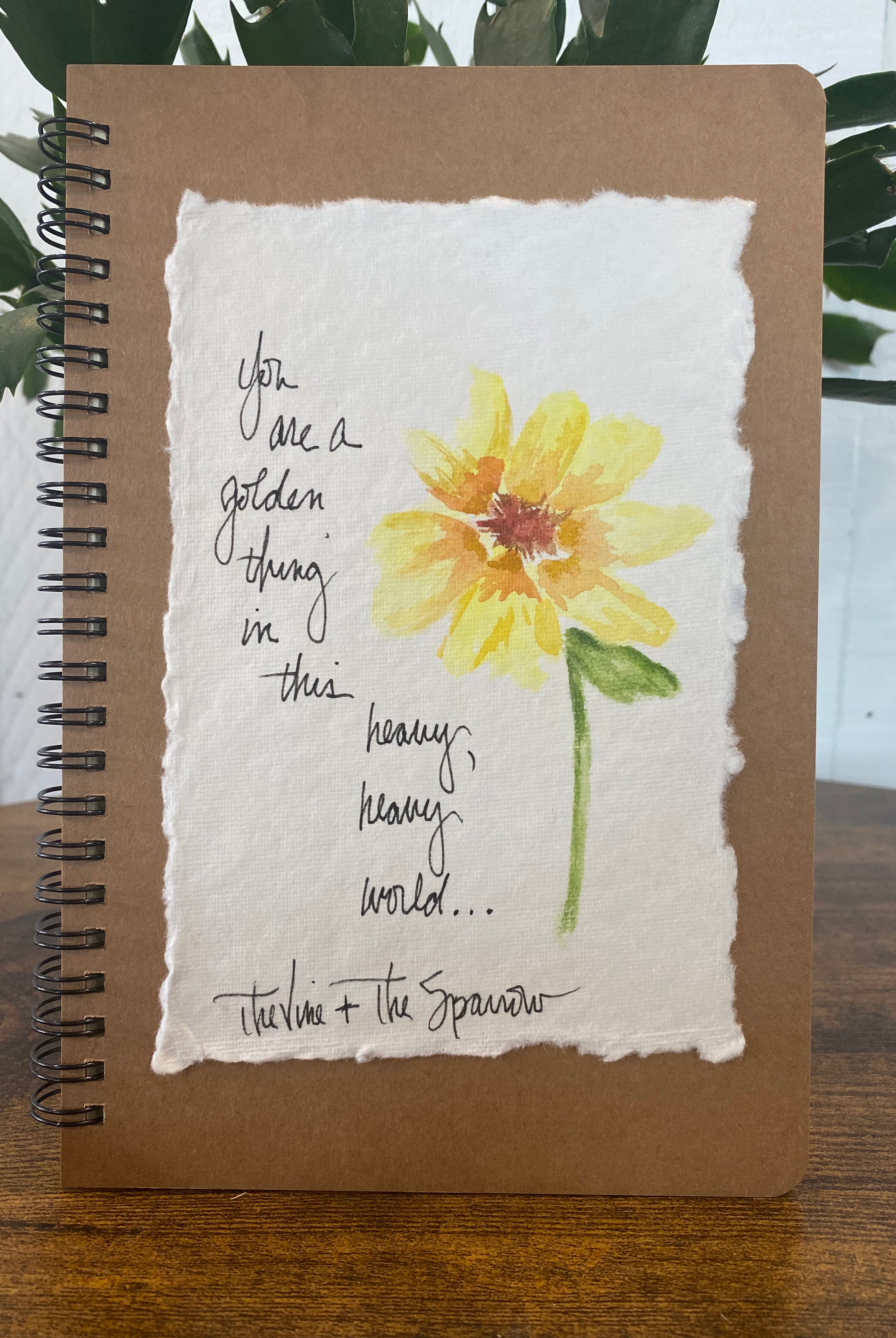 Shop Hand-Painted Watercolor Journal | Spiral Notebook-You Are A Golden Thing at Ruby Joy Boutique, a Women's Clothing Store in Pickerington, Ohio